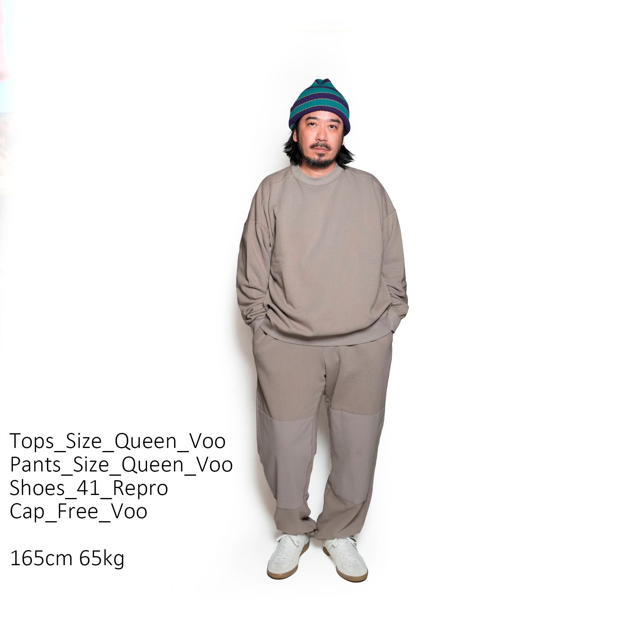 VOO-1192_GRAY | ELVOO PATCH CREW | Color:Gray【VOO_ヴォー】【archive】