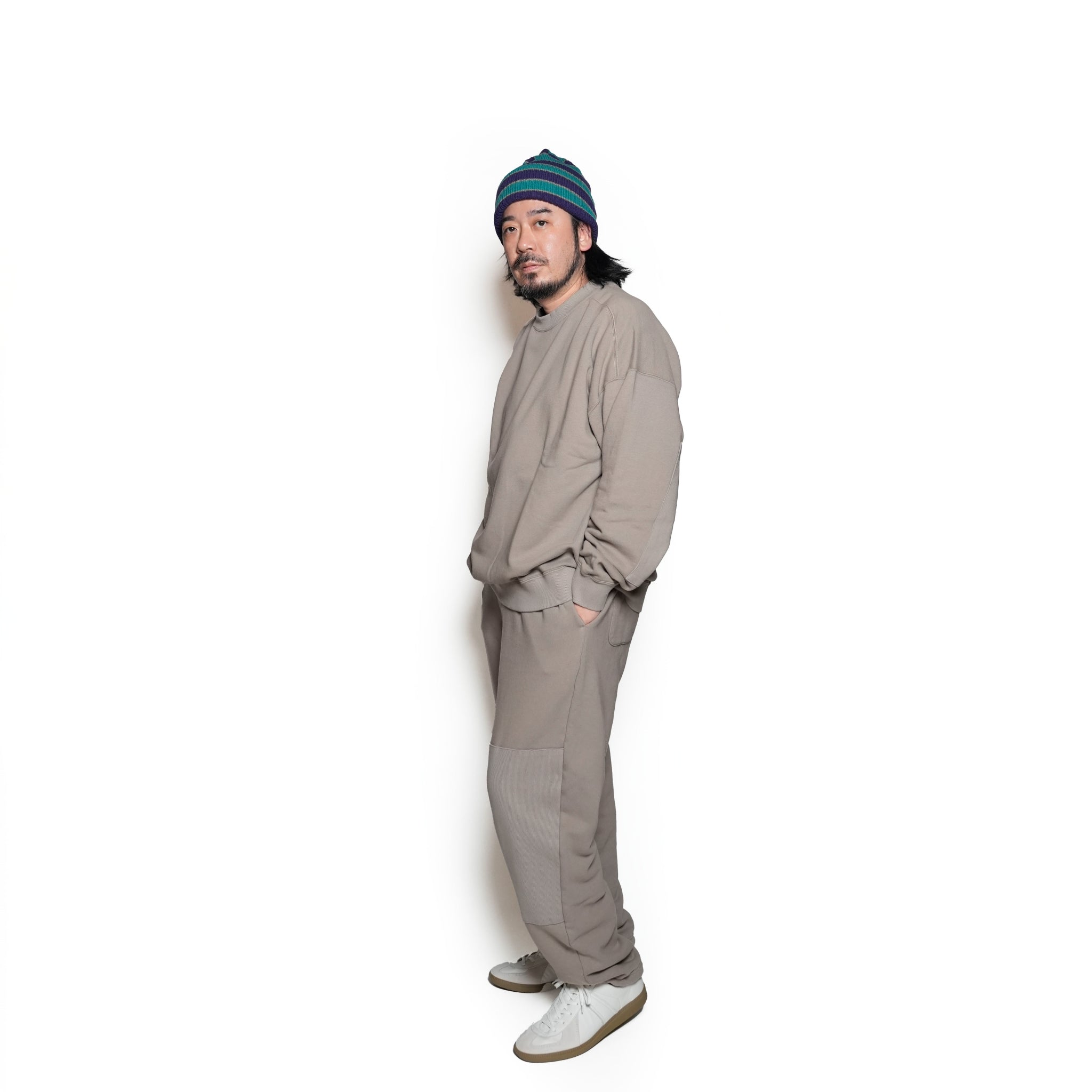 VOO-1192_GRAY | ELVOO PATCH CREW | Color:Gray【VOO_ヴォー】【archive】