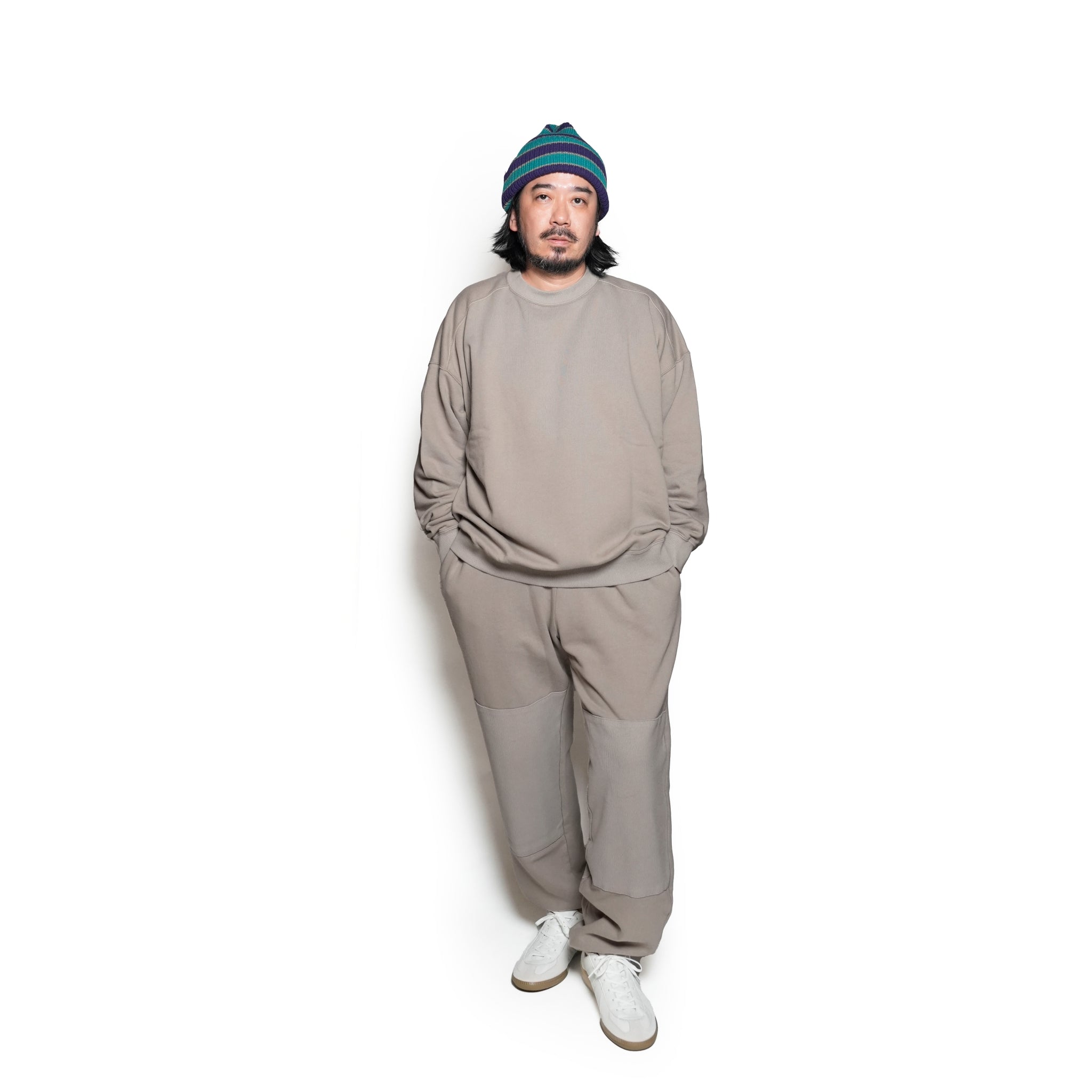 VOO-1192_GRAY | ELVOO PATCH CREW | Color:Gray【VOO_ヴォー】【archive】