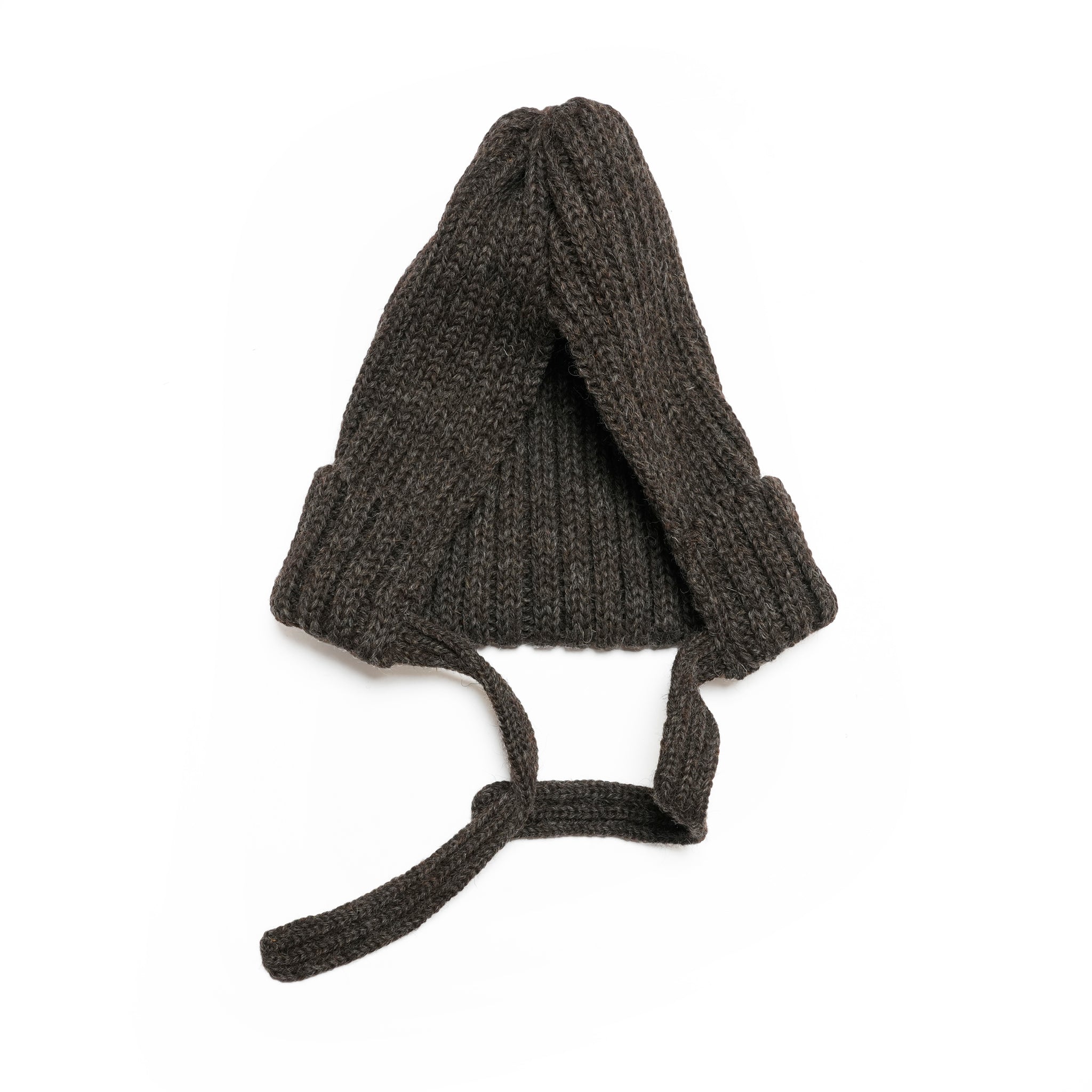 001 Bonnet with 23cm Tassles | Color_Dark Grey Natural | No_hl-25fw-0034_dark grey natural【HIGHLAND 2000_ハイランドトゥーサウザンド】【ネコポス選択可能】