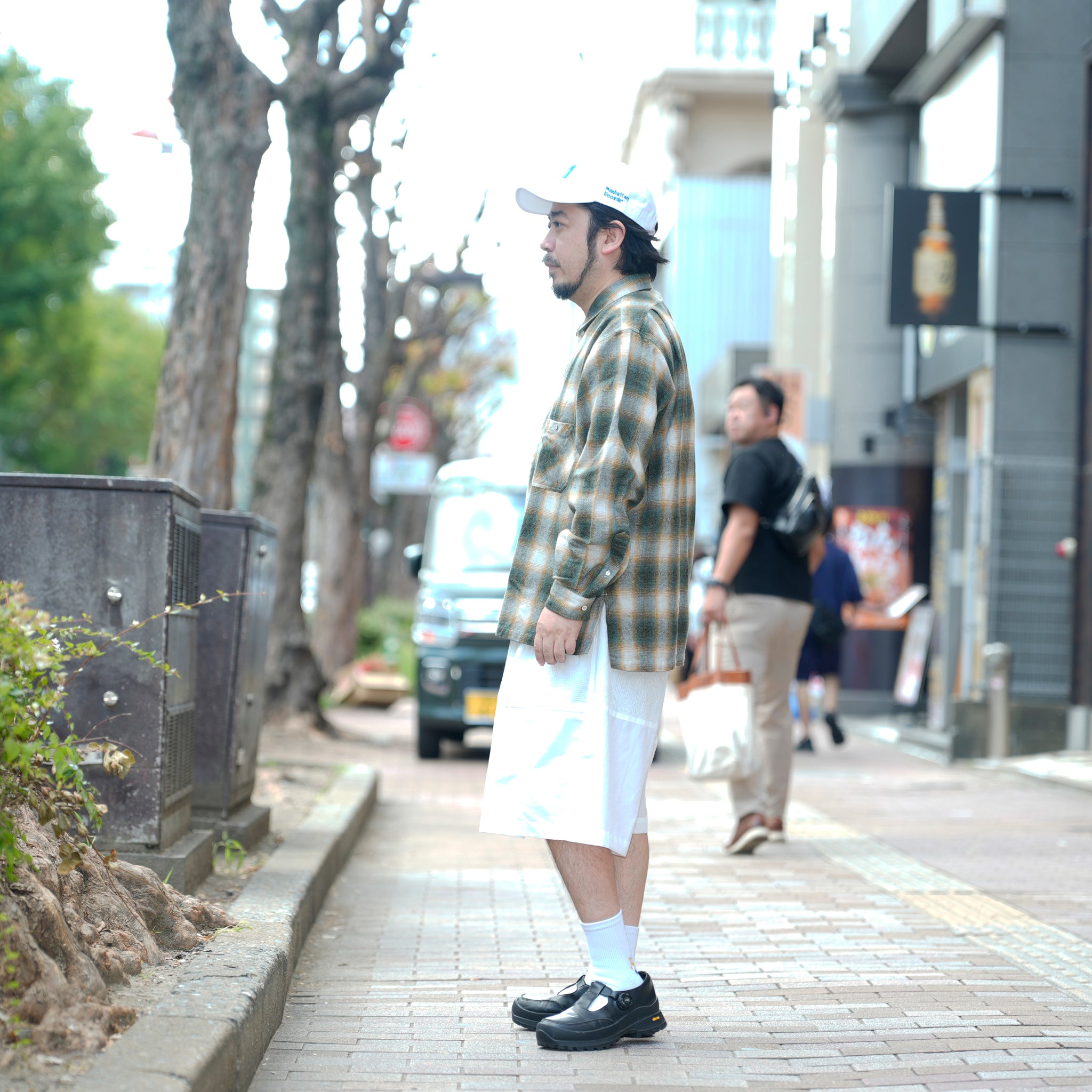 W POCKET SHIRT-OMBRE CHECK | Color_Green | No_wp-03_green【CATTA_カッタ】