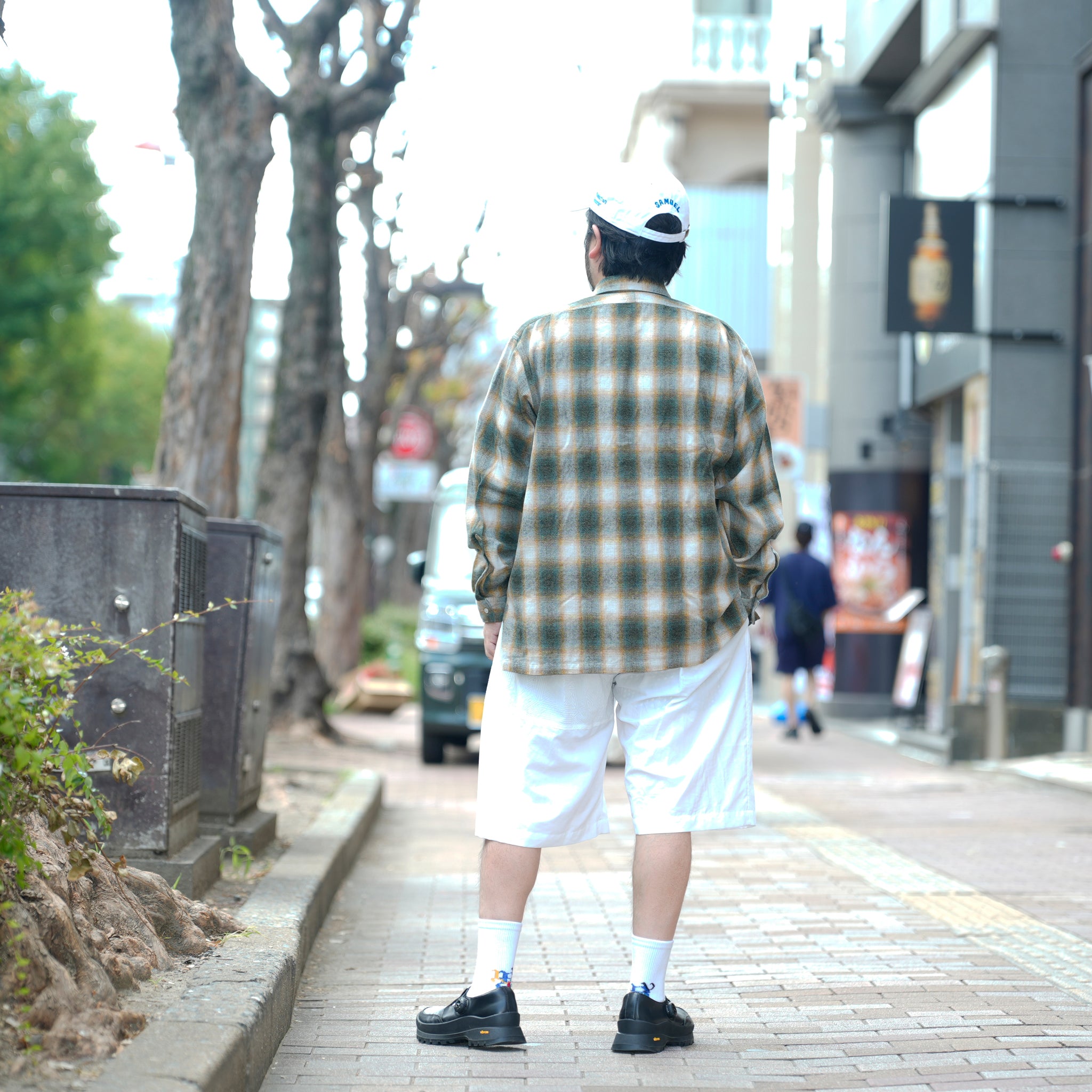 W POCKET SHIRT-OMBRE CHECK | Color_Green | No_wp-03_green【CATTA_カッタ】