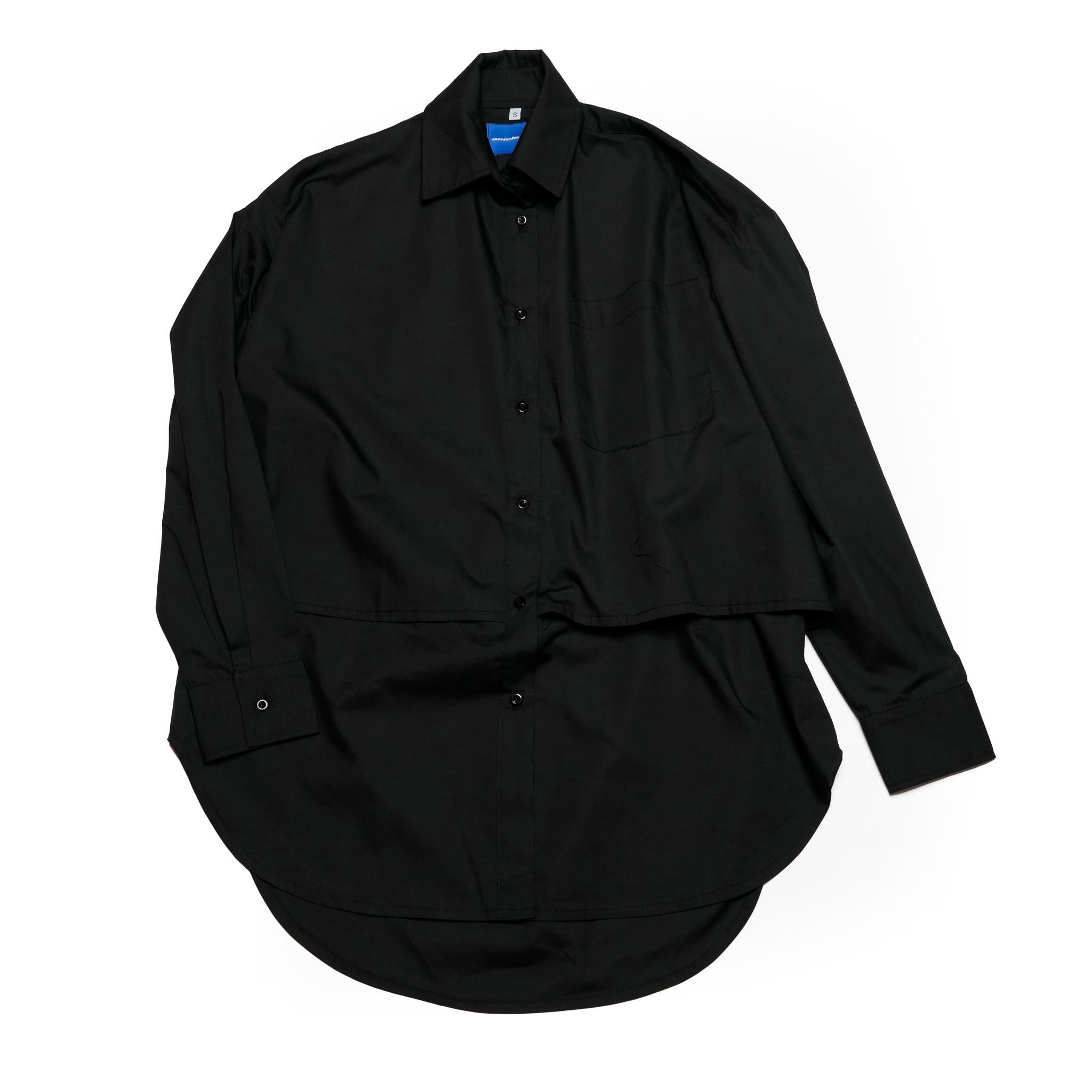 Really long shirt | Color:Black【ANIELE STROZ】 | SS24SH01_Bl