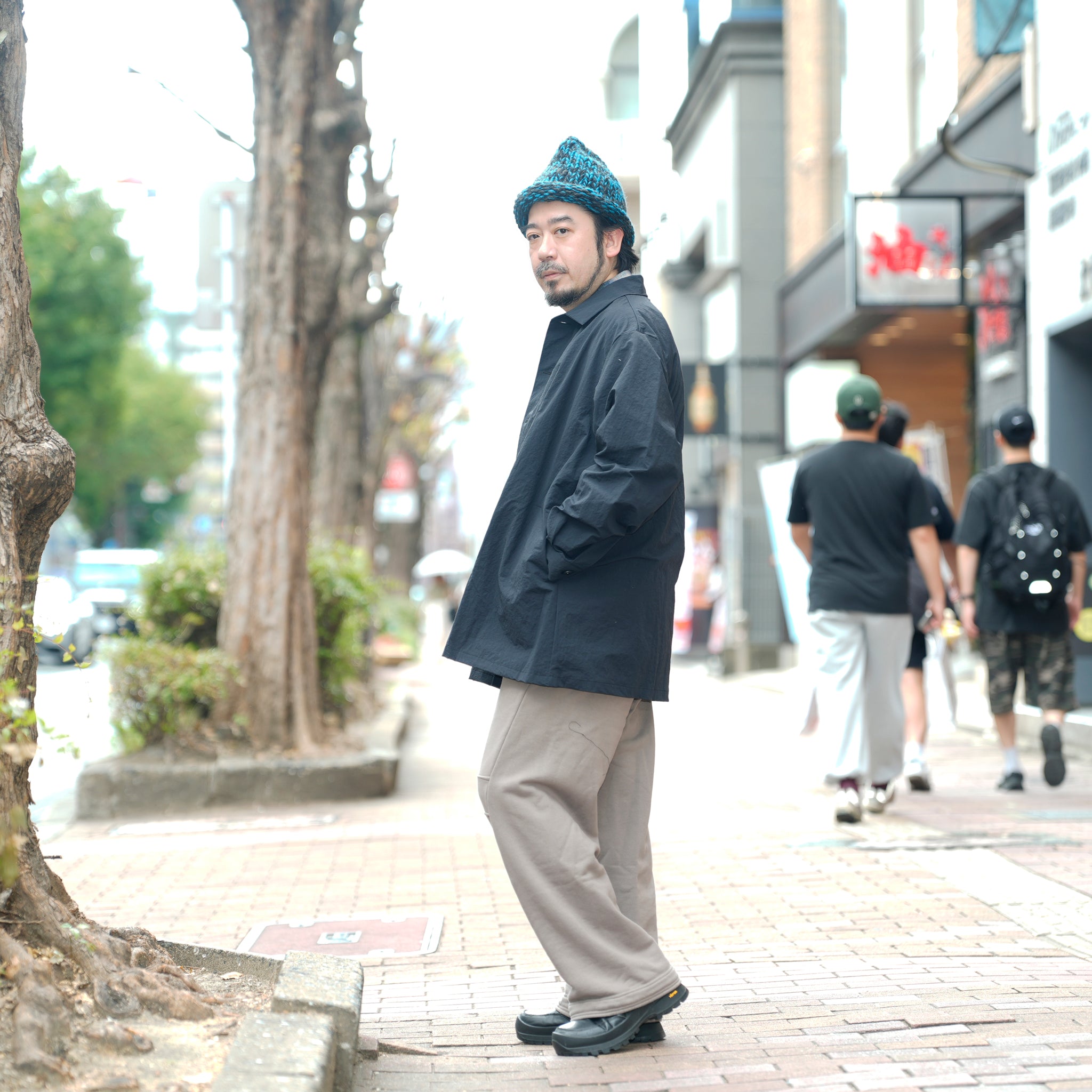 SHIRT COAT-SNOW NOISE TAFFETA | Color_Black | No_shco-02_black【CATTA_カッタ】