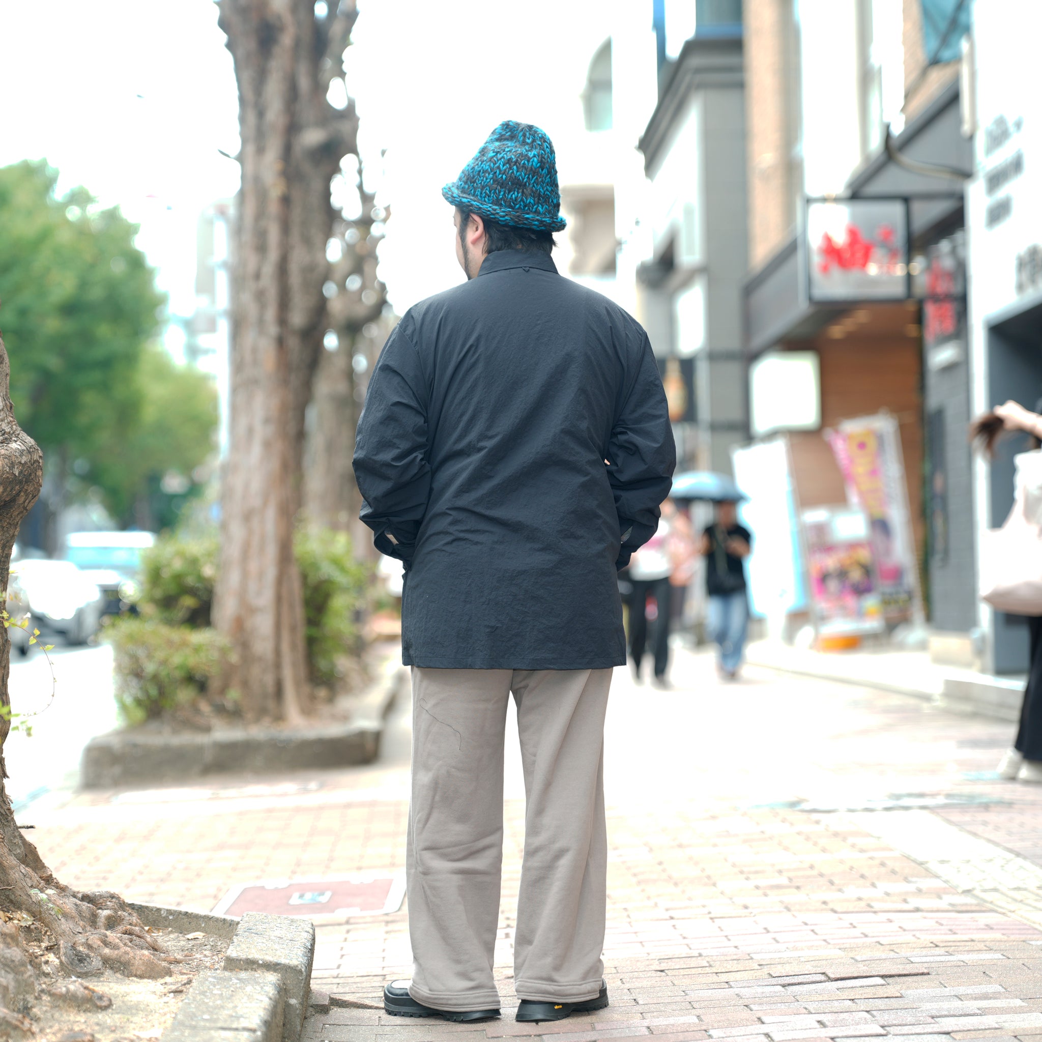 SHIRT COAT-SNOW NOISE TAFFETA | Color_Black | No_shco-02_black【CATTA_カッタ】