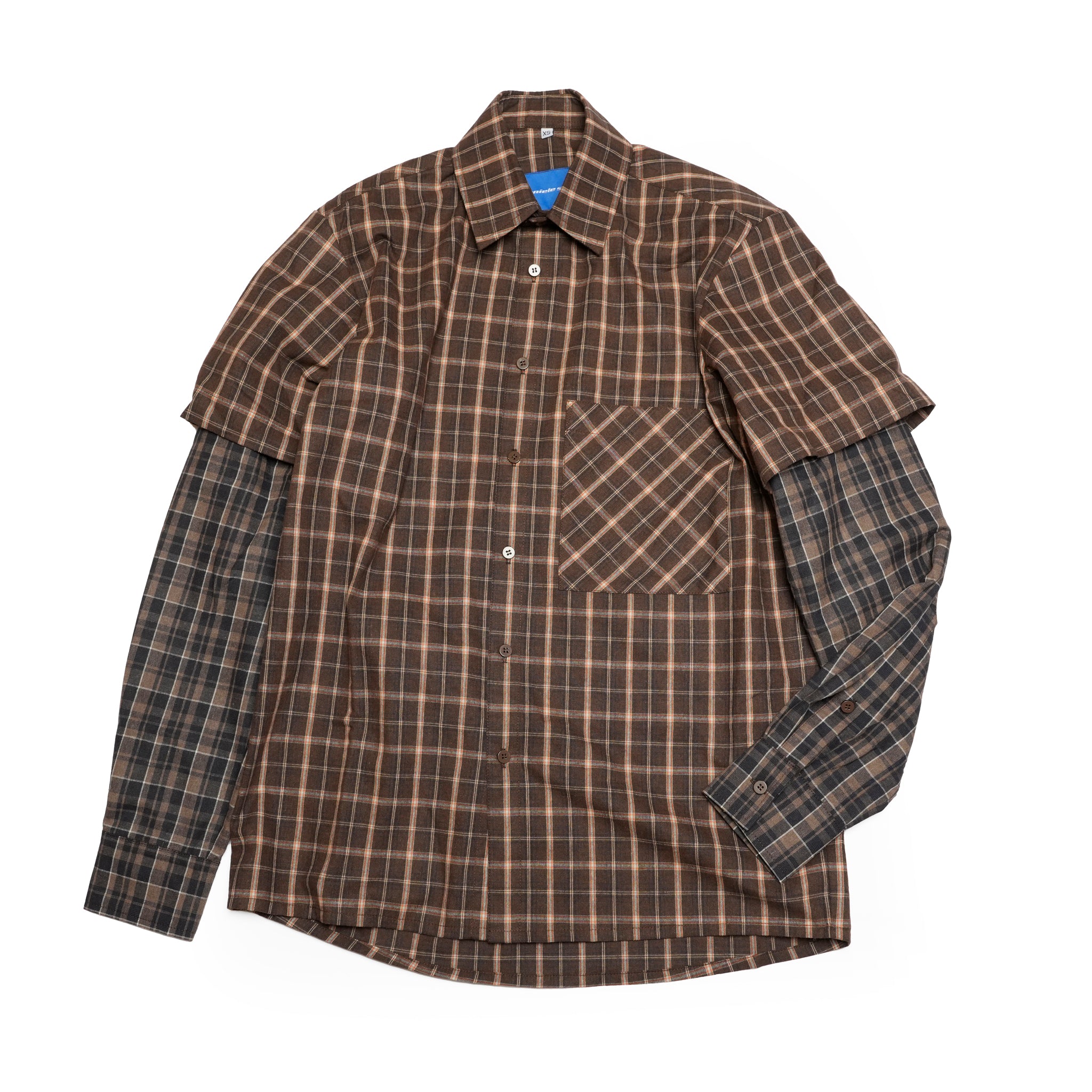 Confiant shirt | Color:Check【ANIELE STROZ】 | FW24ST01