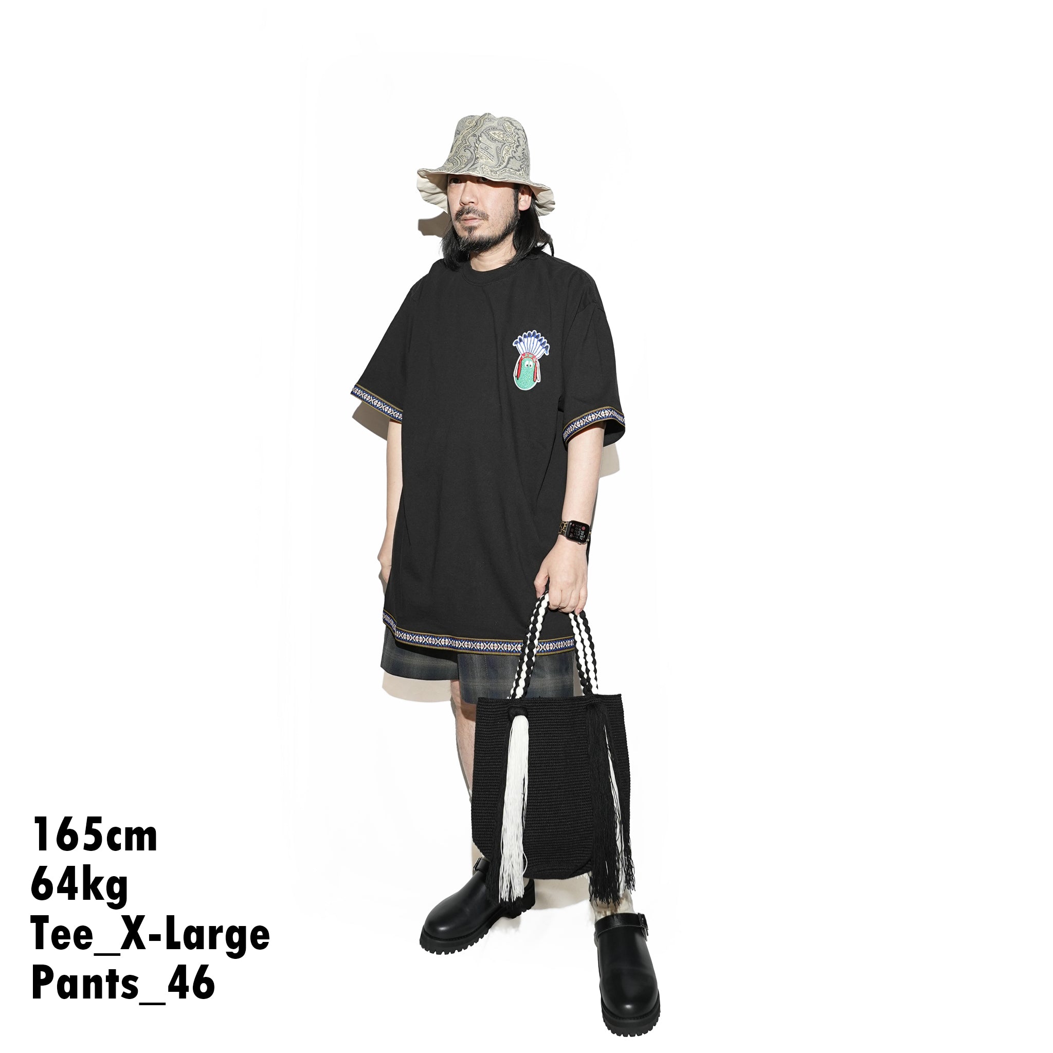 M31762-4 | Cinta Tee | Color:Black【MONITALY_モニタリー】【archive】