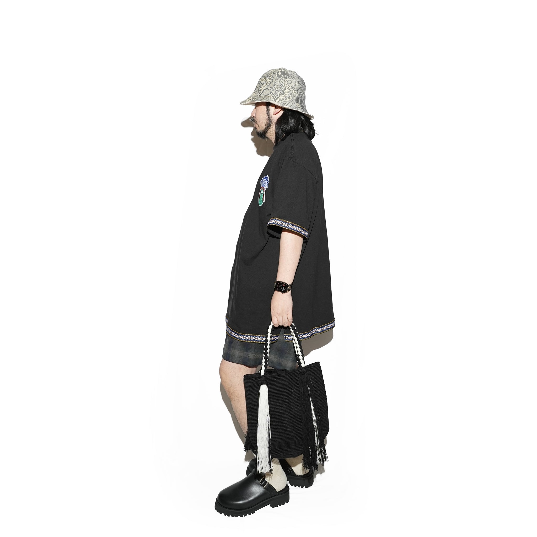 M31762-4 | Cinta Tee | Color:Black【MONITALY_モニタリー】【archive】