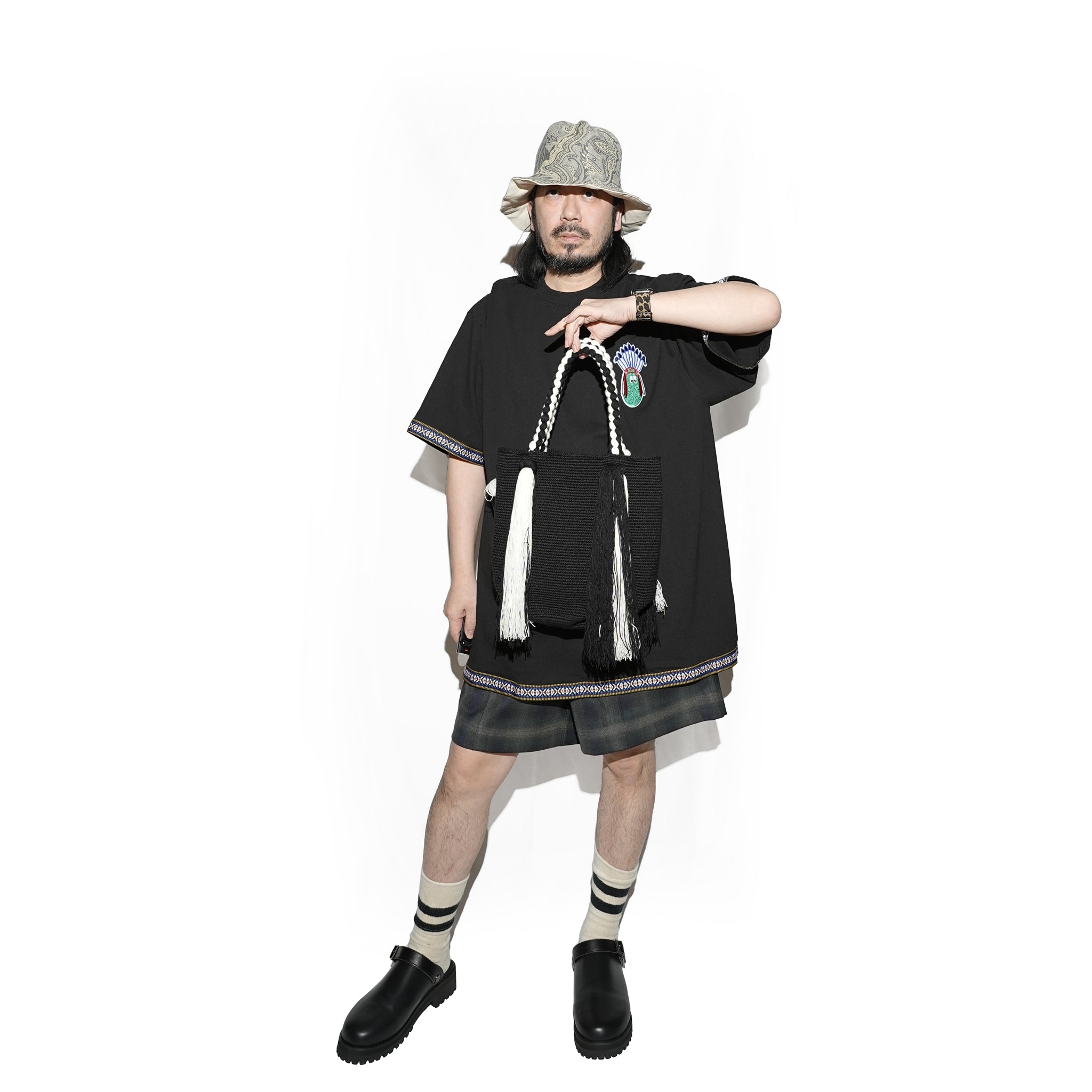 M31762-4 | Cinta Tee | Color:Black【MONITALY_モニタリー】【archive】