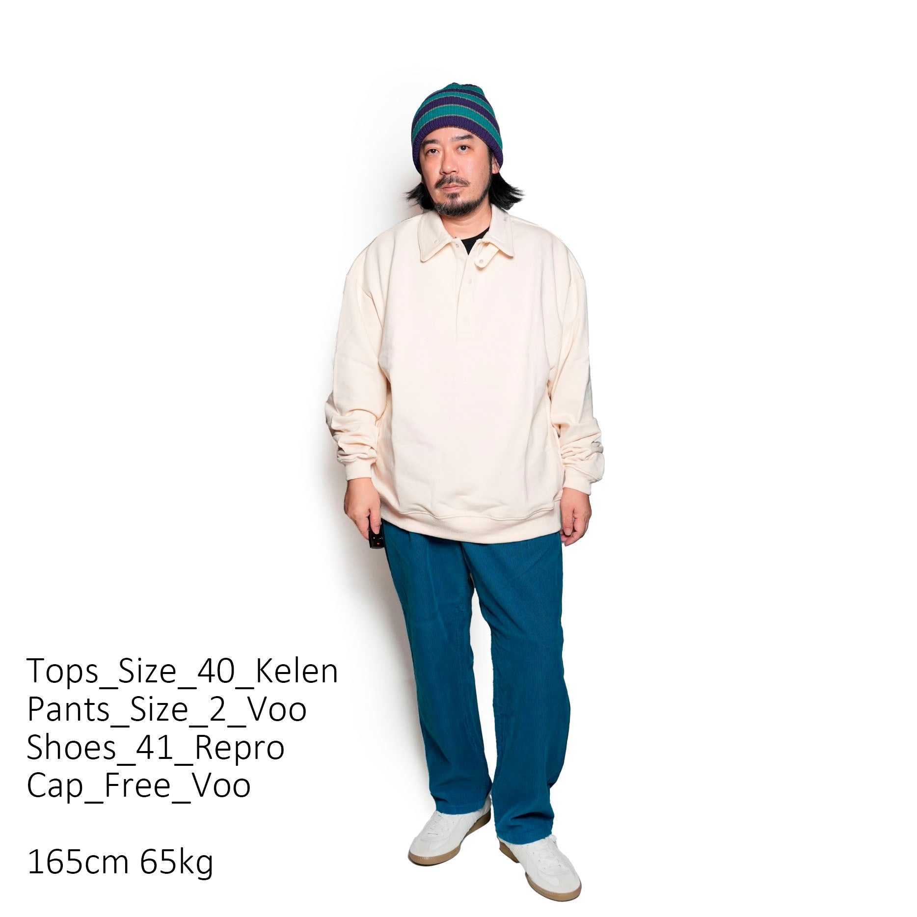 VOO-1194_TURQUOISE | CORDUROY EZ | Color:Turquoise【VOO_ヴォー】