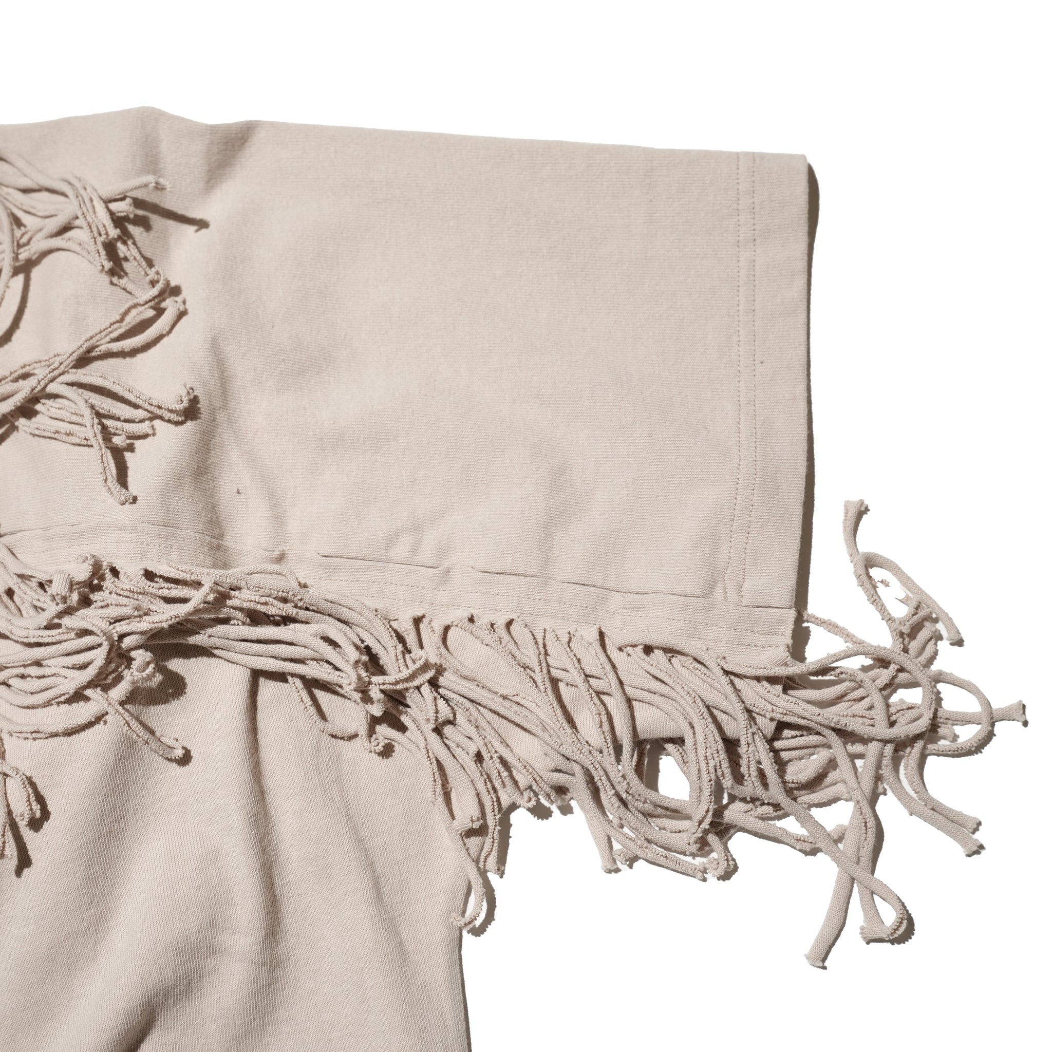 Fringe Panel CutT-Shirt – Smoke Cloud / Turquoise / Chocolate | AMBERGLEAM