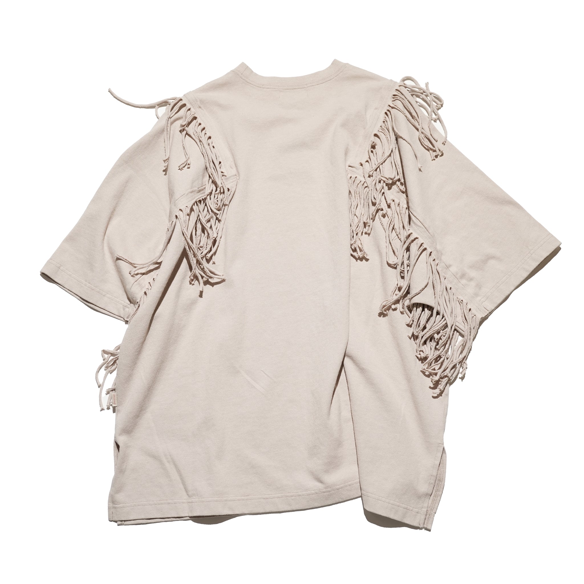 Fringe Panel CutT-Shirt – Smoke Cloud / Turquoise / Chocolate | AMBERGLEAM