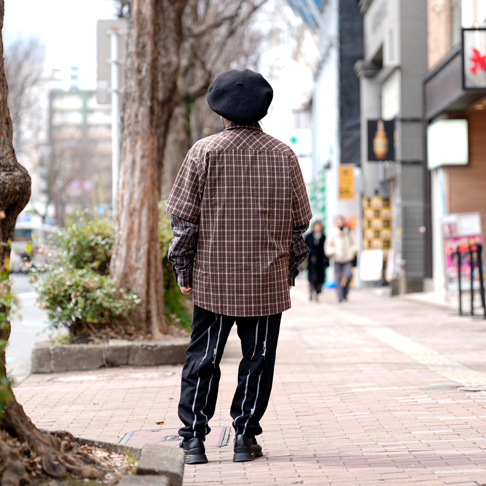 Confiant shirt | Color:Check【ANIELE STROZ】 | FW24ST01