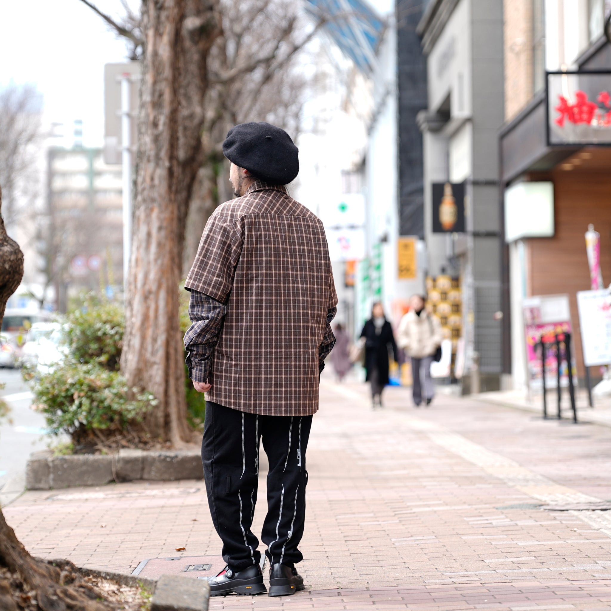 Confiant shirt | Color:Check【ANIELE STROZ】 | FW24ST01