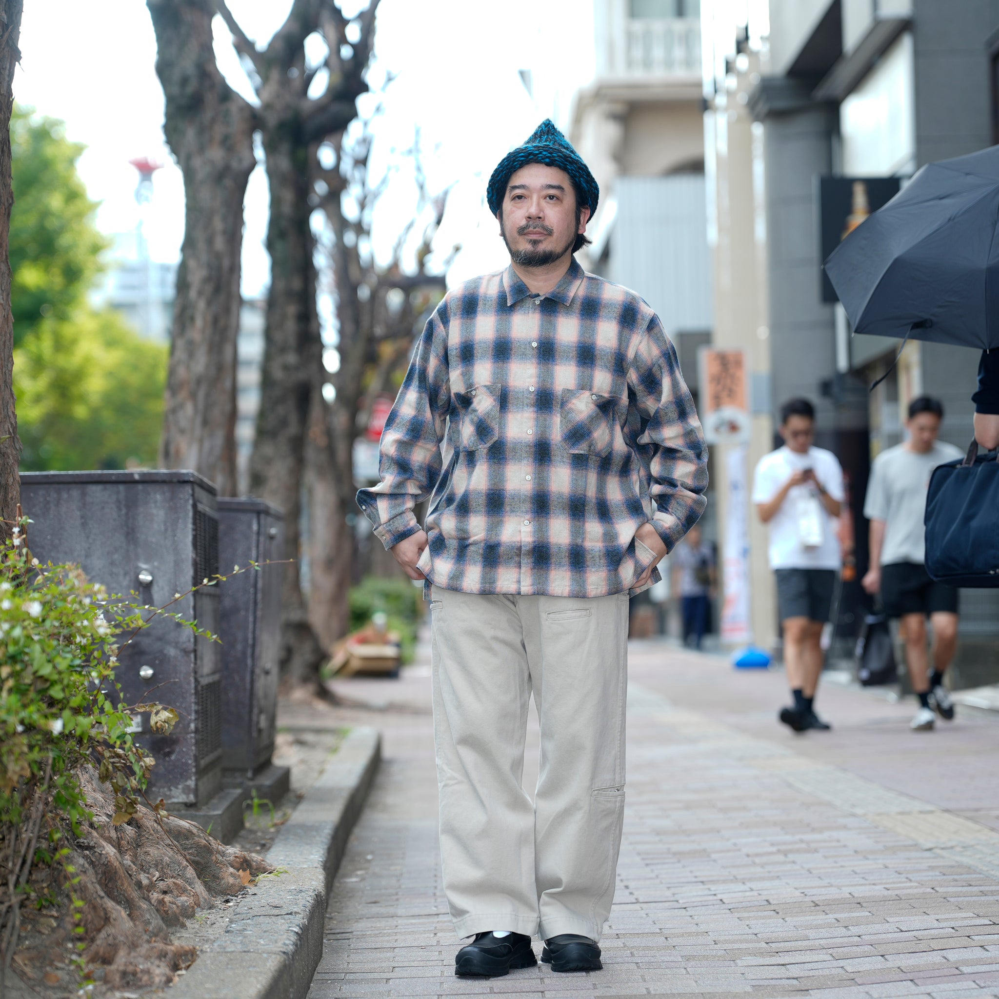 W POCKET SHIRT-OMBRE CHECK | Color_Pink | No_wp-03_pink【CATTA_カッタ】