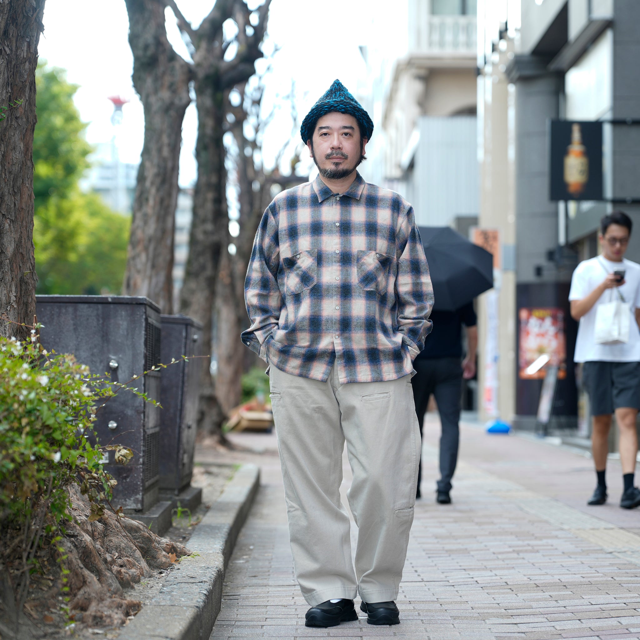 W POCKET SHIRT-OMBRE CHECK | Color_Pink | No_wp-03_pink【CATTA_カッタ】