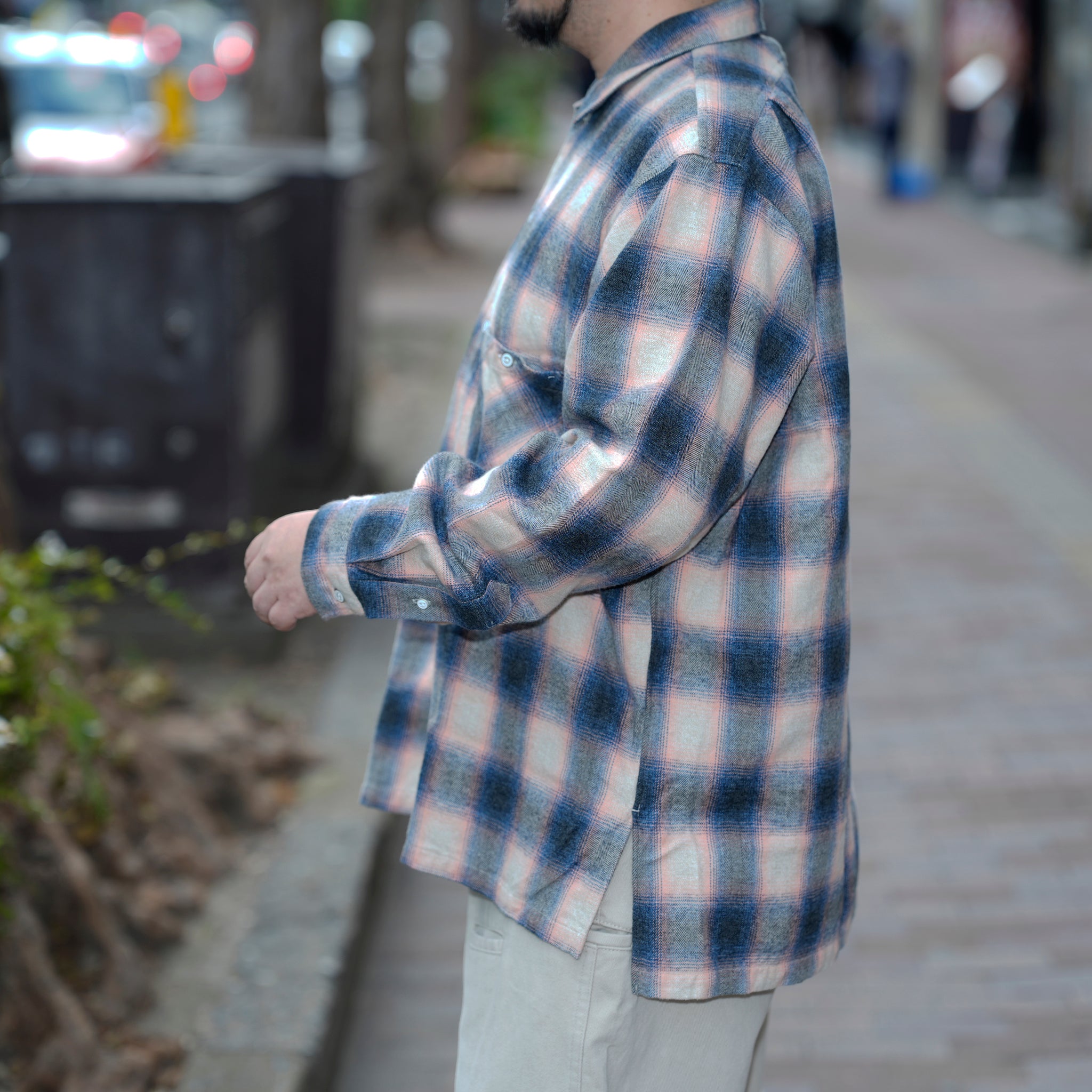 W POCKET SHIRT-OMBRE CHECK | Color_Pink | No_wp-03_pink【CATTA_カッタ】