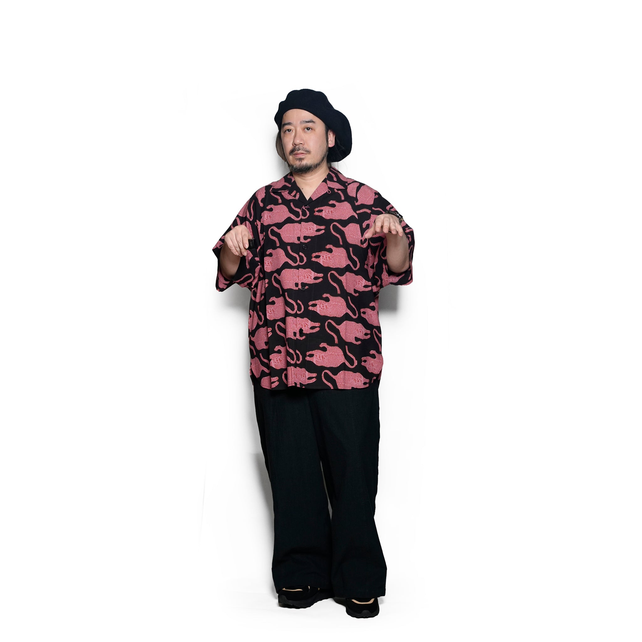 YUSUKE_Block Print Bp69 Coral | | Color:Block Print Bp69 Coral【KARDO_カルド】【archive】