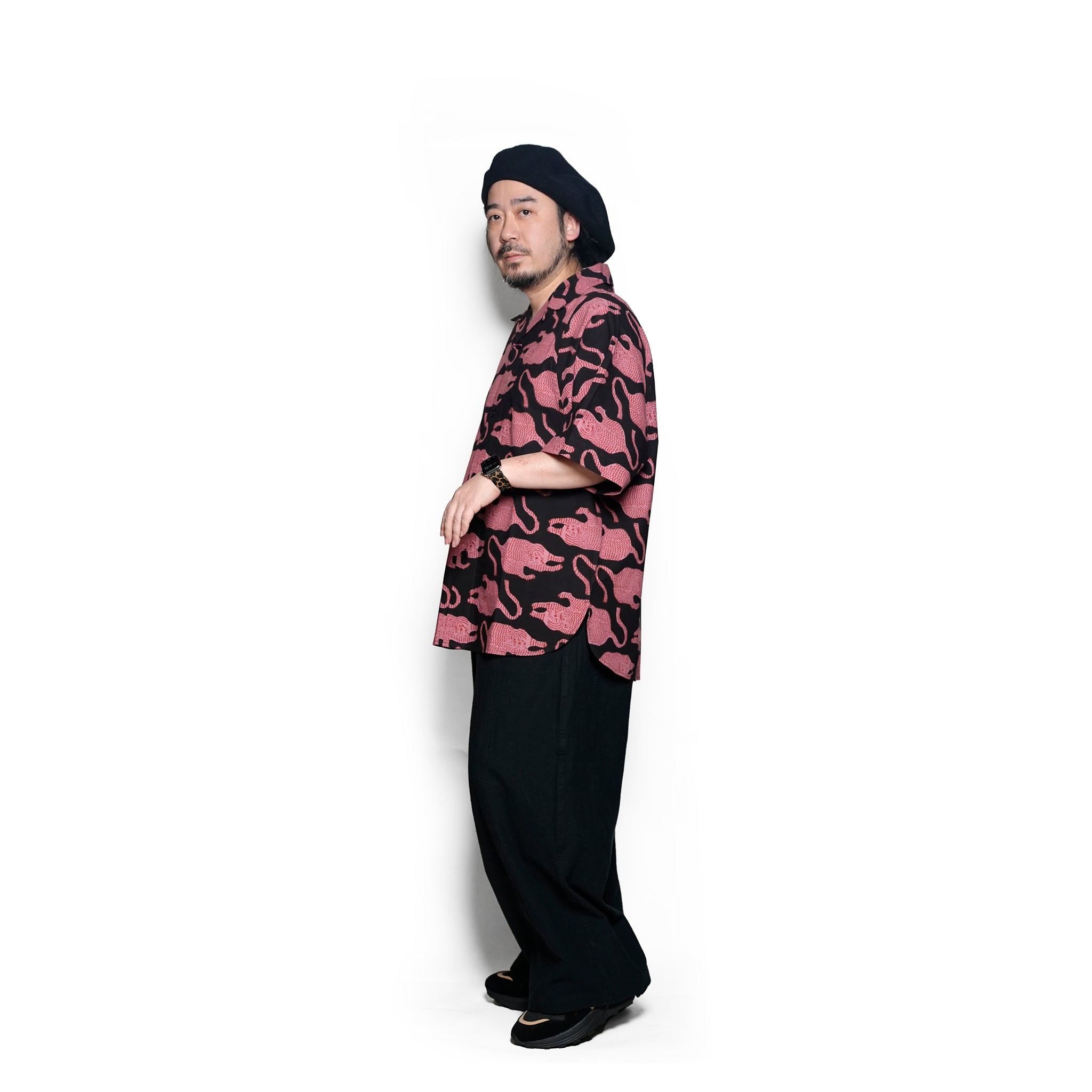 YUSUKE_Block Print Bp69 Coral | | Color:Block Print Bp69 Coral【KARDO_カルド】【archive】