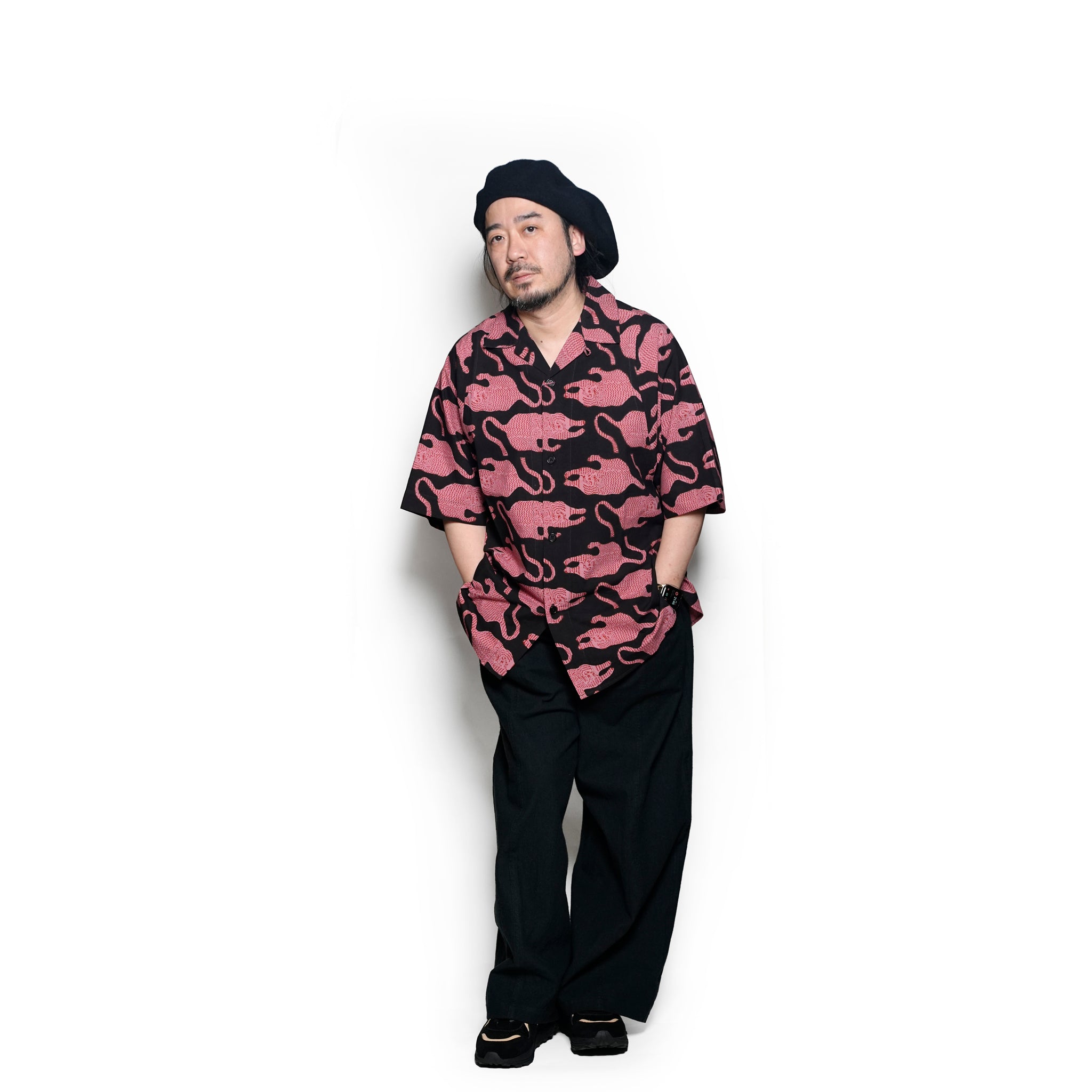YUSUKE_Block Print Bp69 Coral | | Color:Block Print Bp69 Coral【KARDO_カルド】【archive】