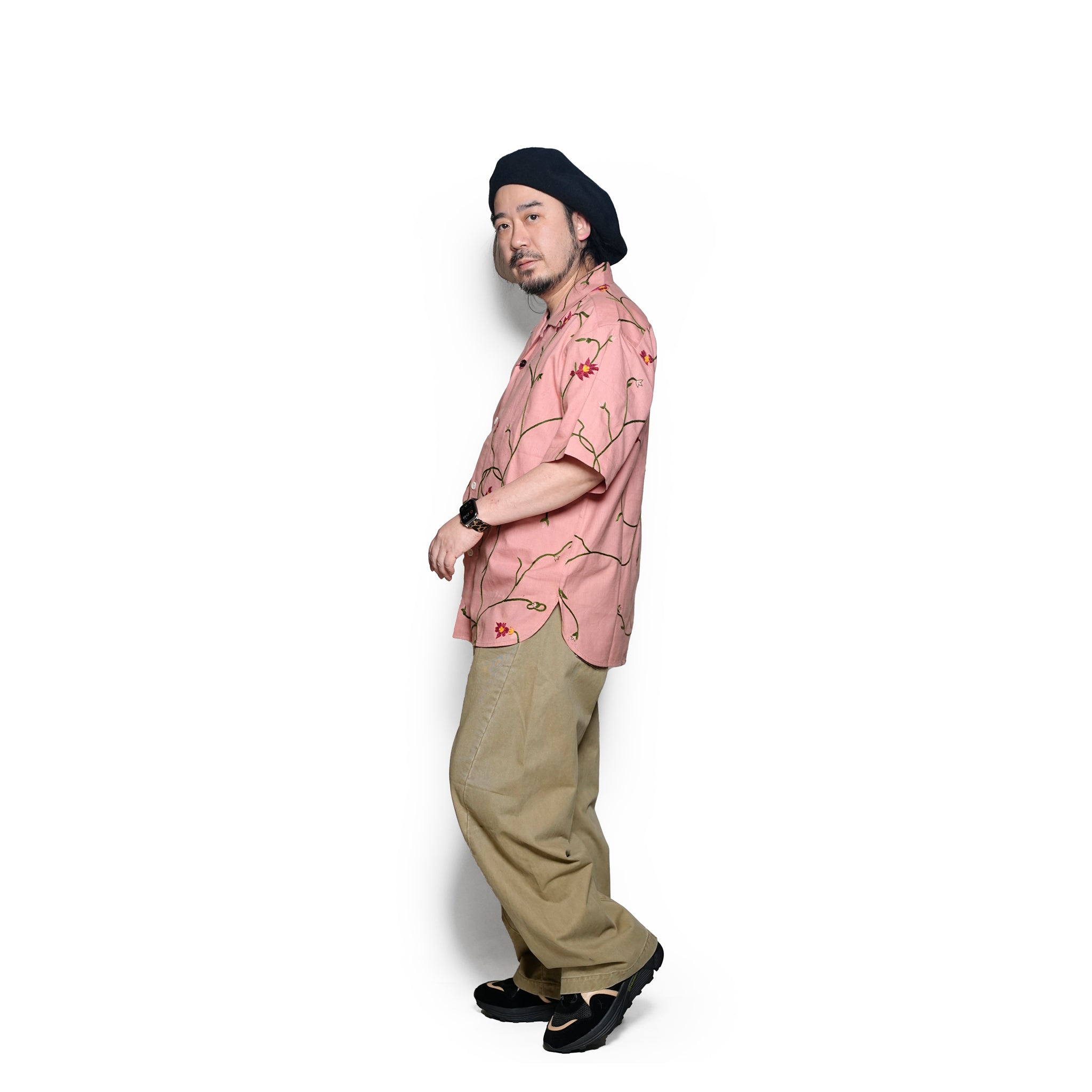 RONEN_Embroidery Emb19 Coral | | Color:Embroidery Emb19 Coral【KARDO_カルド】
