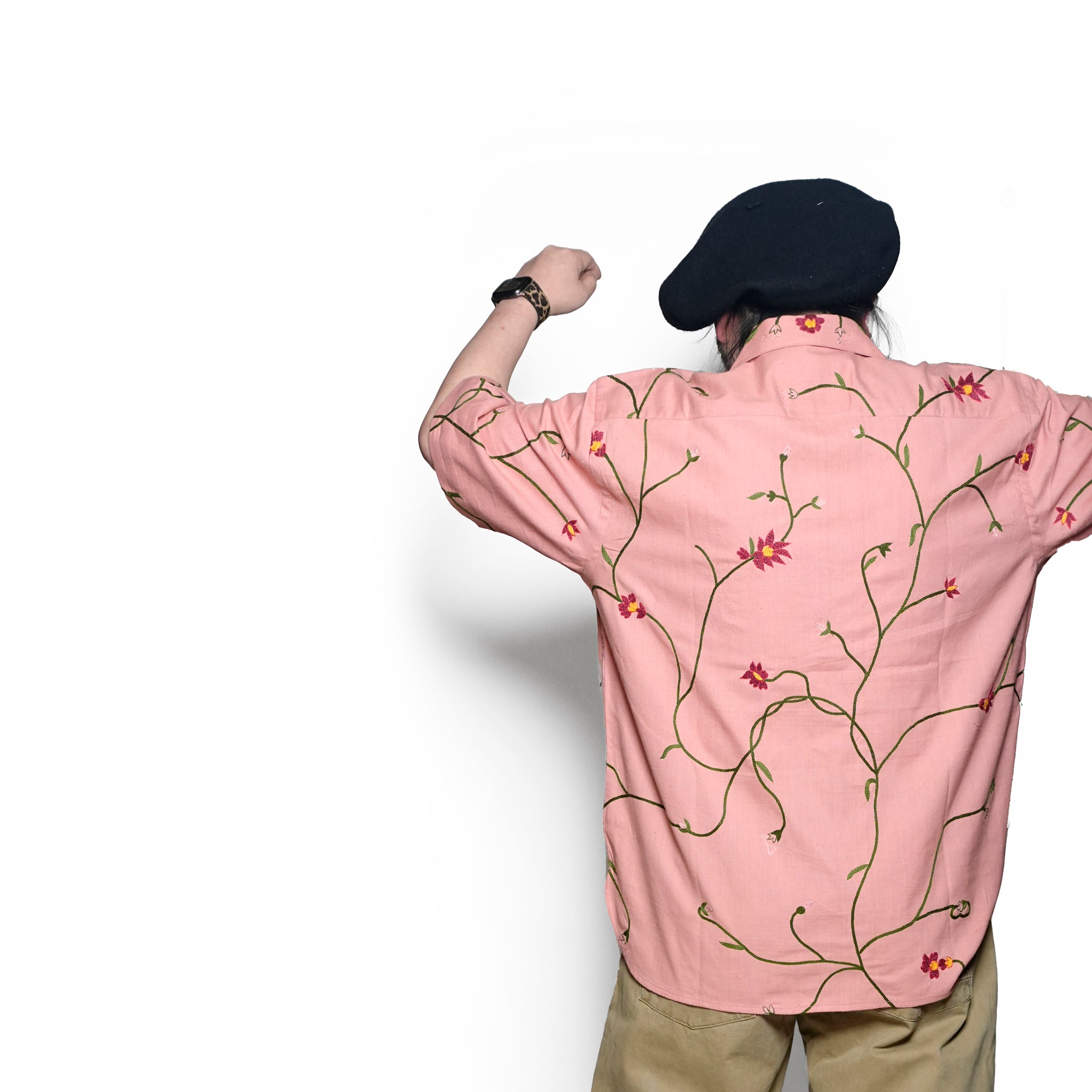 RONEN_Embroidery Emb19 Coral | | Color:Embroidery Emb19 Coral【KARDO_カルド】