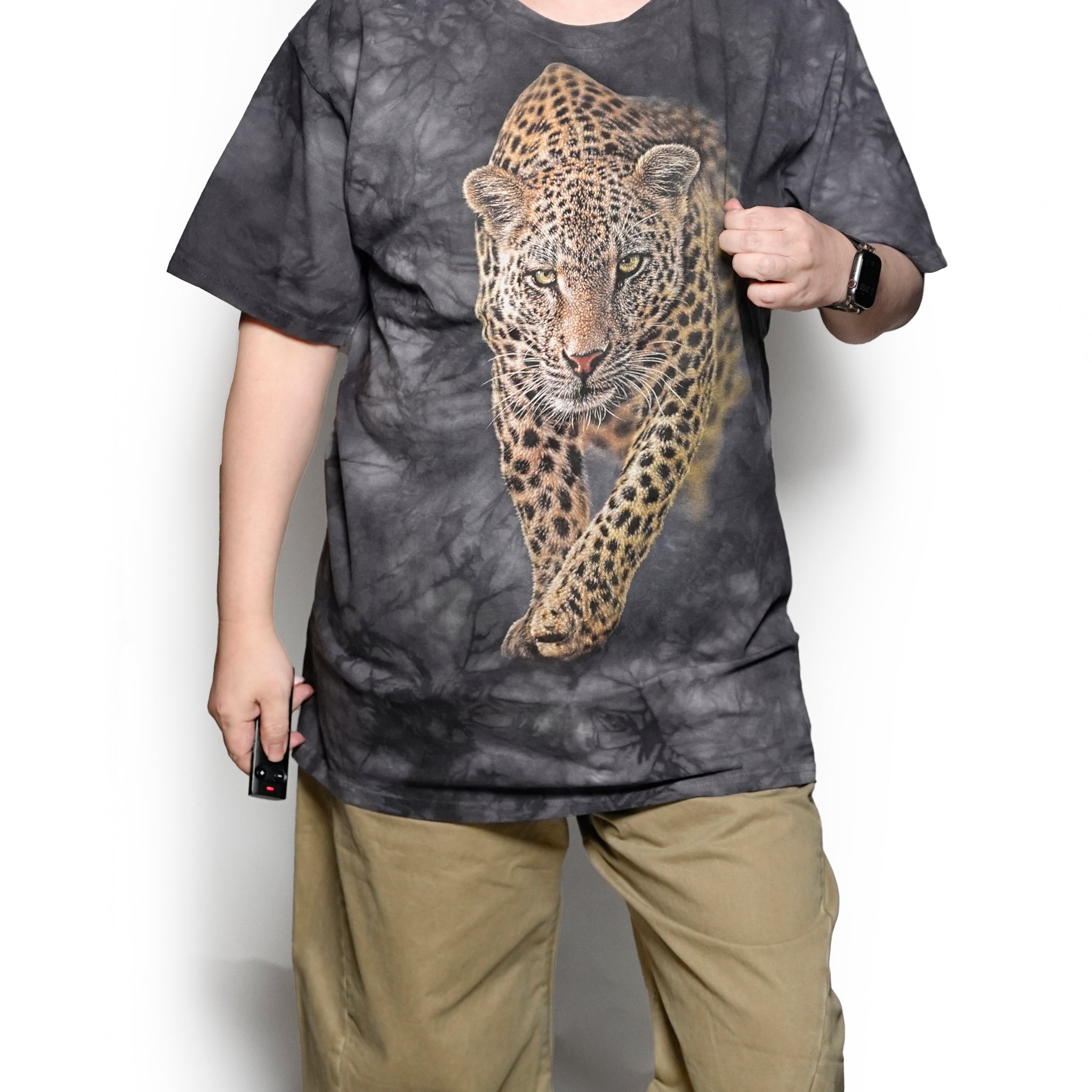 Tie-Dye Savage Zoo TEE | Color:Animal Black | 104944【THE MOUNTAIN】【LIQUID BLUE】