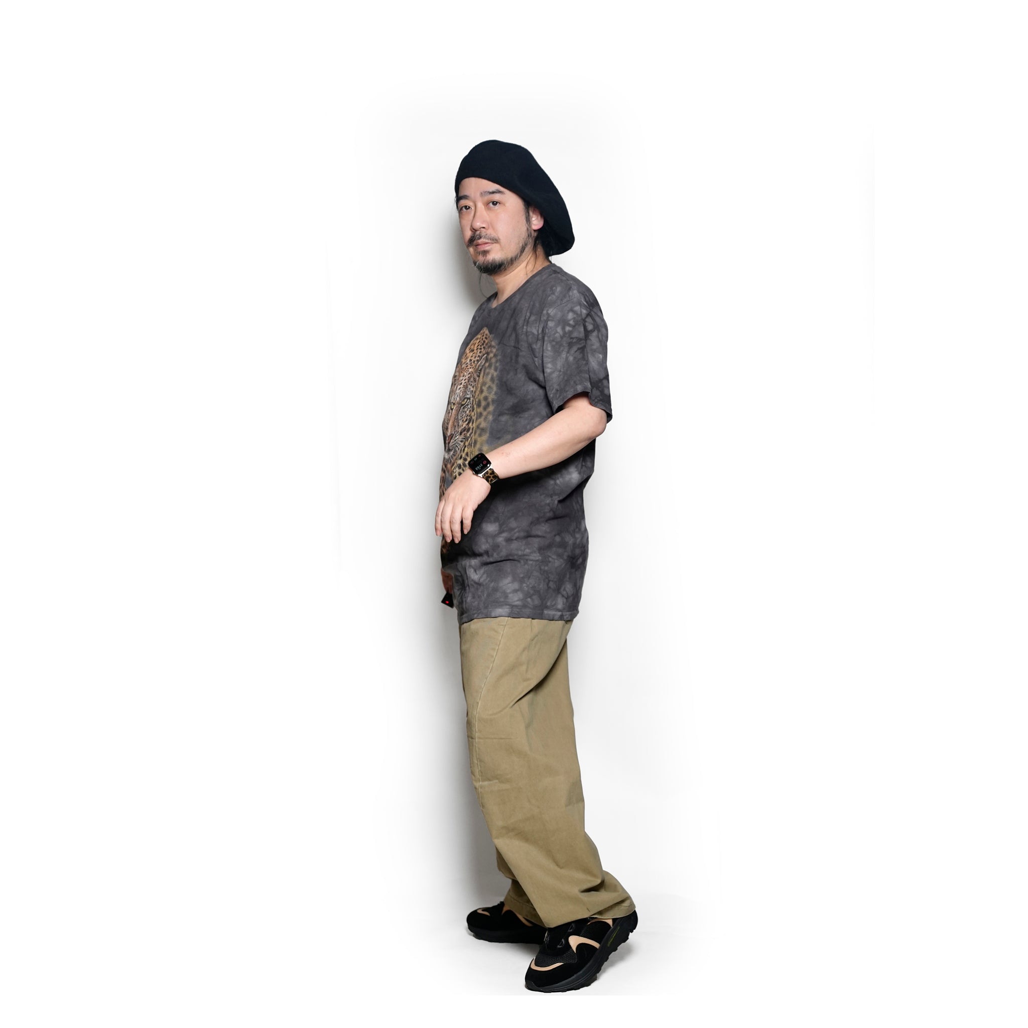 Tie-Dye Savage Zoo TEE | Color:Animal Black | 104944【THE MOUNTAIN】【LIQUID BLUE】