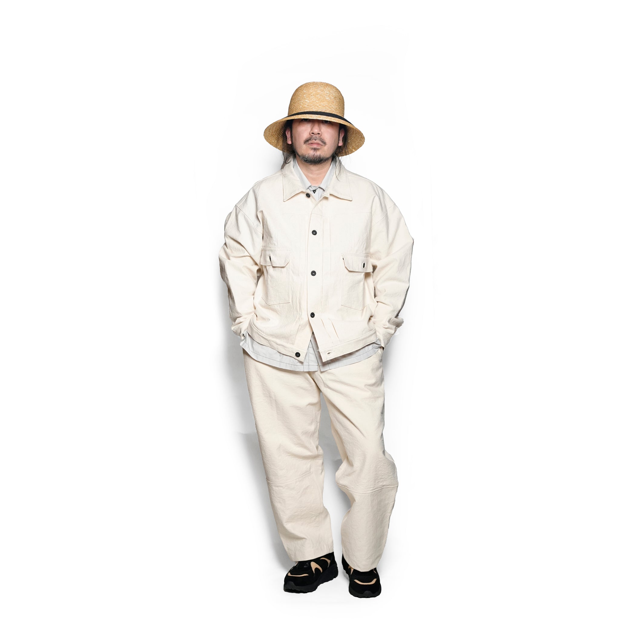 NSCJ_White | NAVY SEA CANVAS JACKET | Color:White【ODDMENT_オッドメント】【archive】