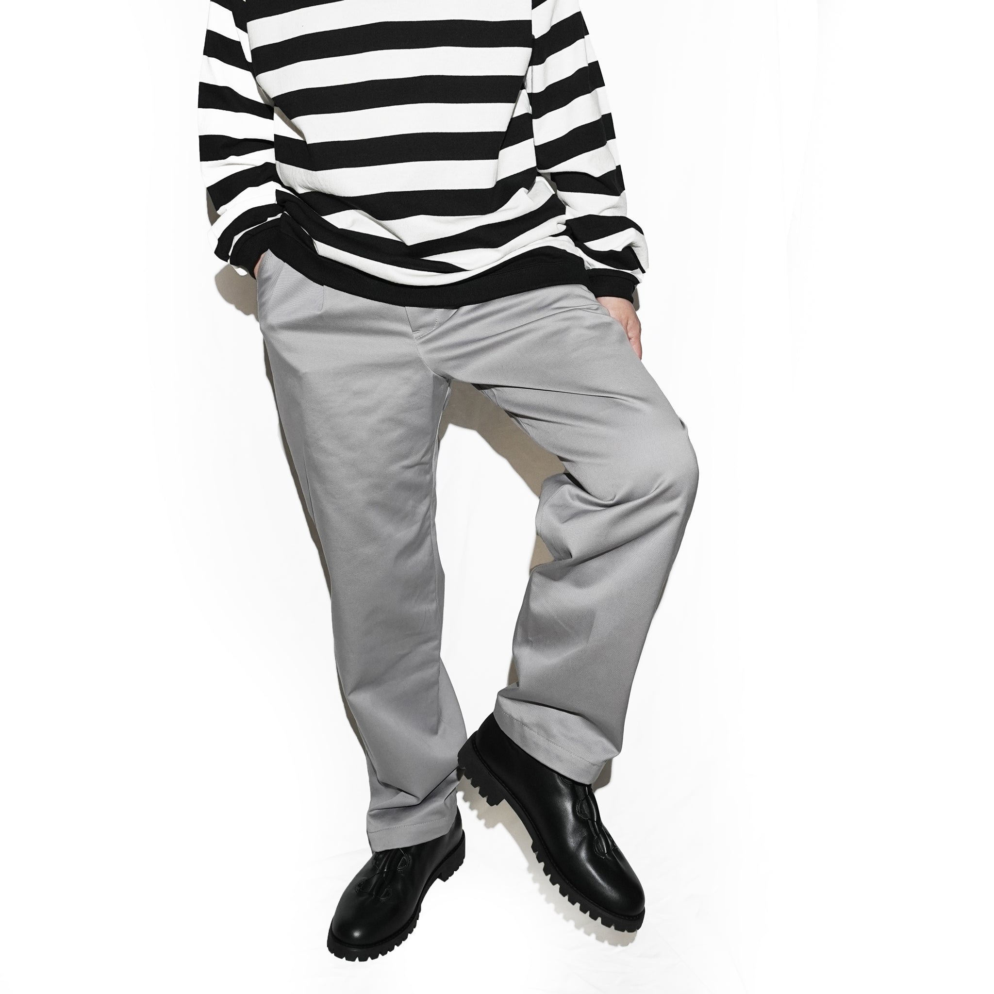 AD00246 | ADAN TROUSERS | Color:Gray/Navy【ADAN_エーディーエーエヌ】