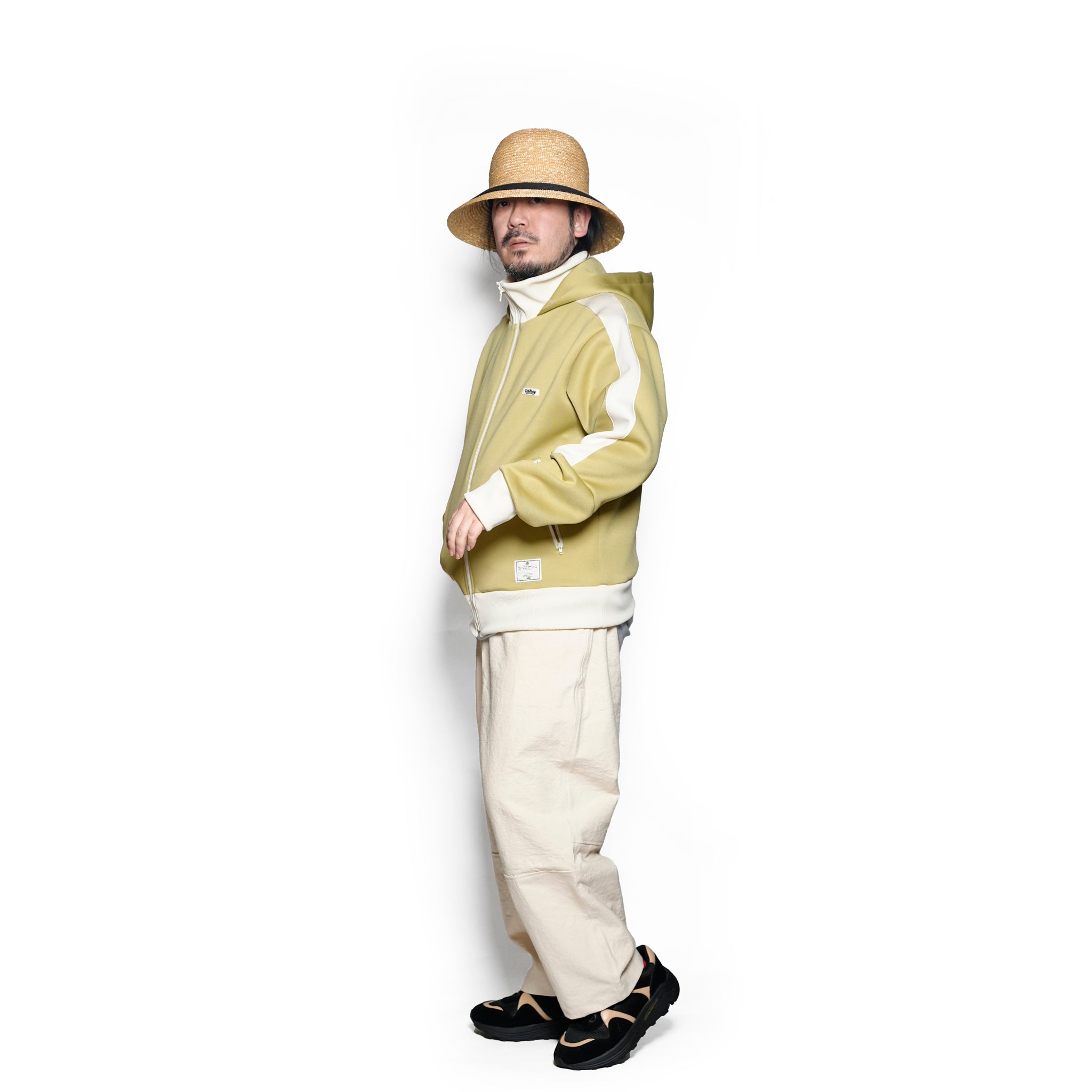 efmm-15_Pistàcchio | High Neck Zip Hoodie | Color:Pistàcchio【EFFECTEN_エフェクテン】【archive】