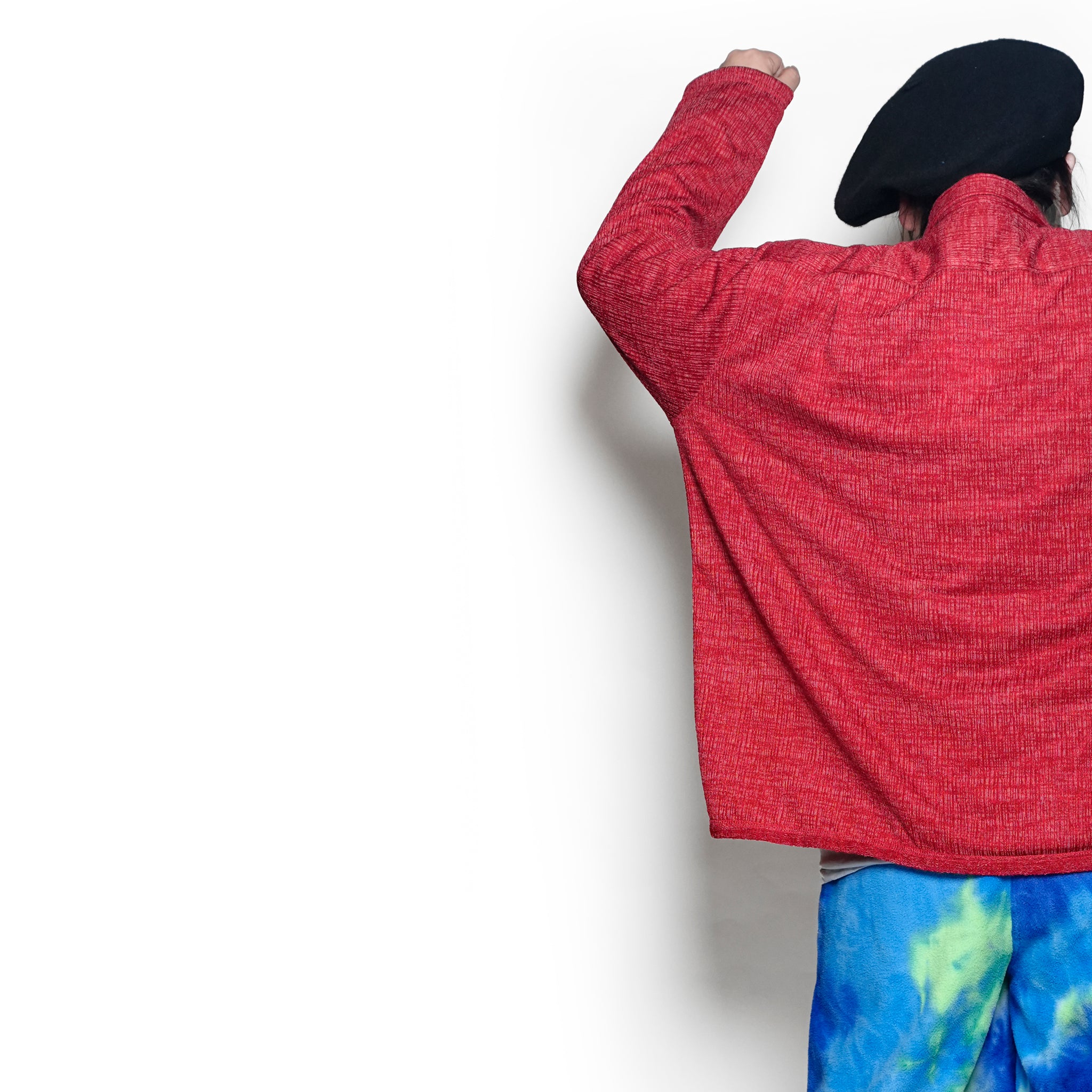 efmm-18_Red | China Knit Shirts | Color:Red【EFFECTEN_エフェクテン】【archive】