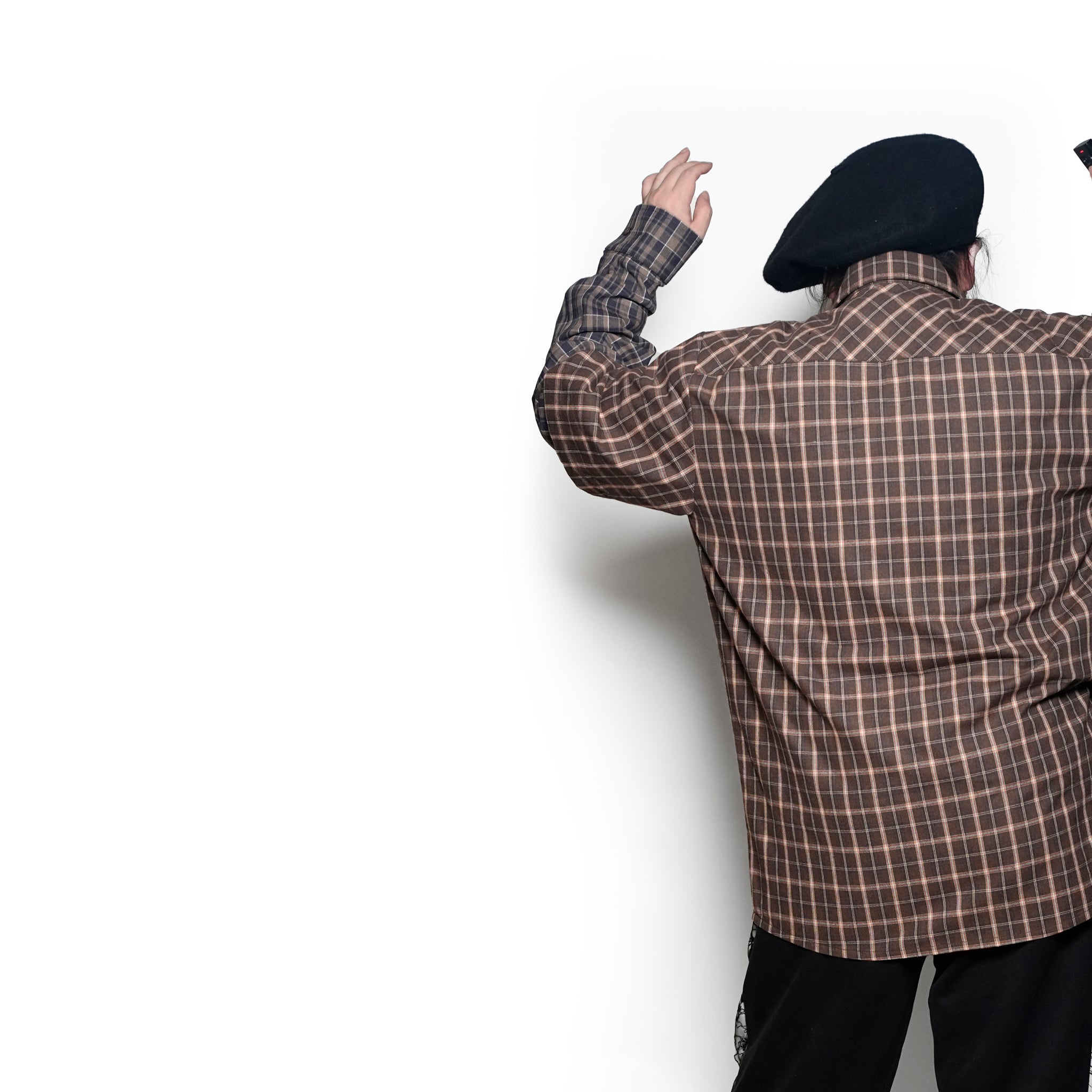 Confiant shirt | Color:Check【ANIELE STROZ】 | FW24ST01