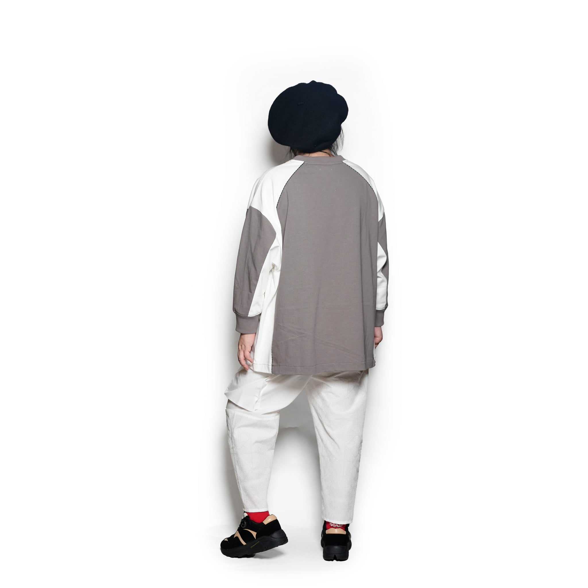 SF25SS-10_White | Stone Yard Floc Wide Pants | Color:White【STOF_ストフ】【archive】