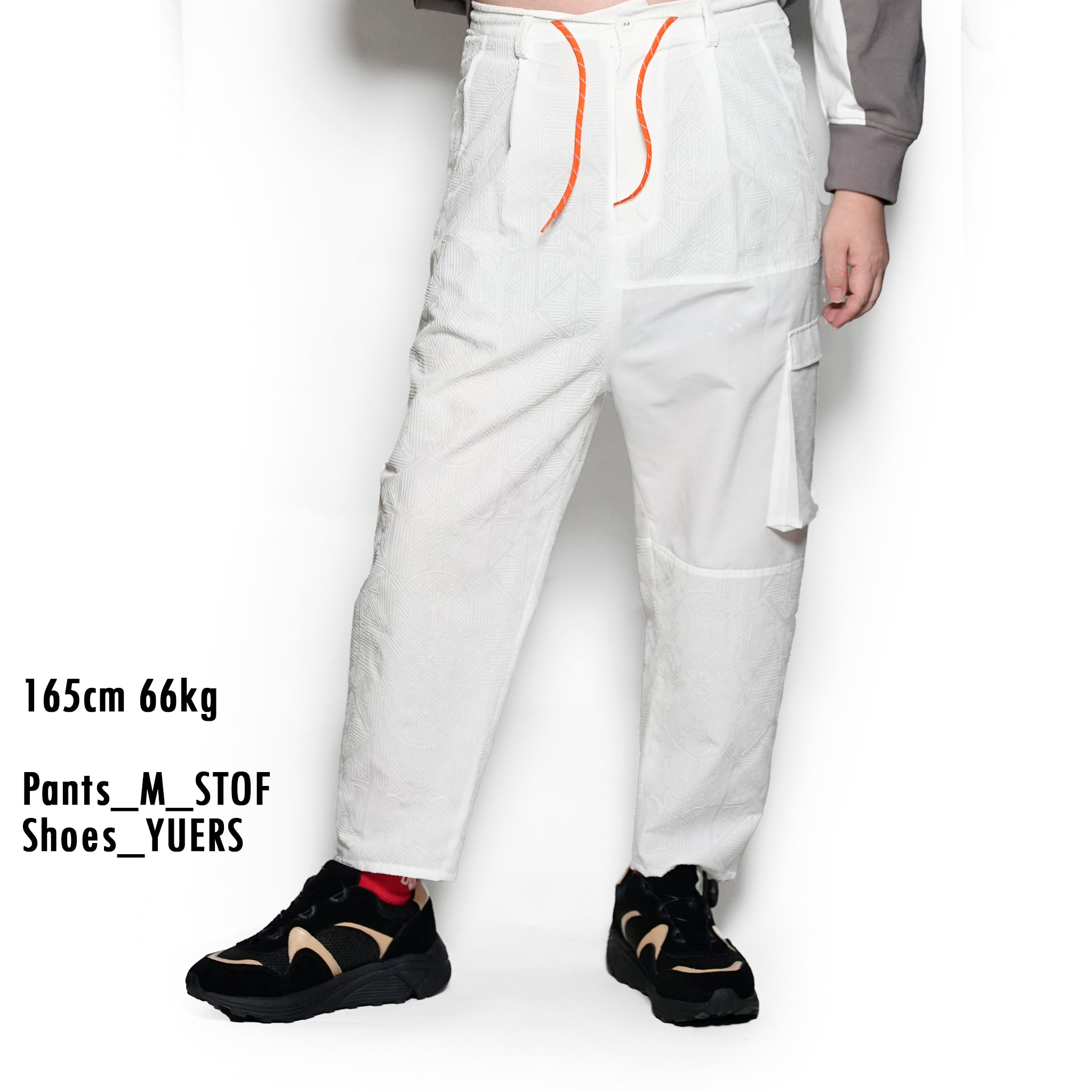 SF25SS-10_White | Stone Yard Floc Wide Pants | Color:White【STOF_ストフ】