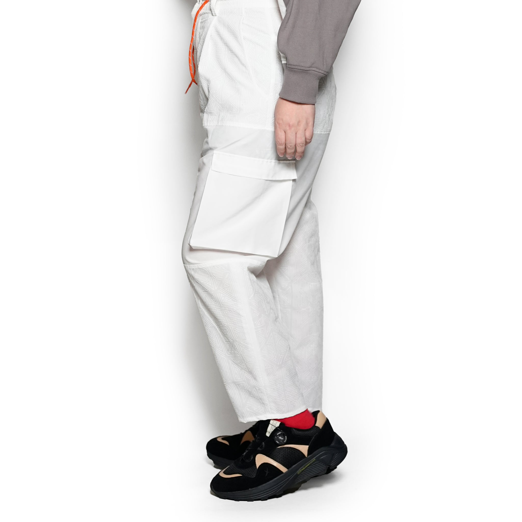 SF25SS-10_White | Stone Yard Floc Wide Pants | Color:White【STOF_ストフ】【archive】