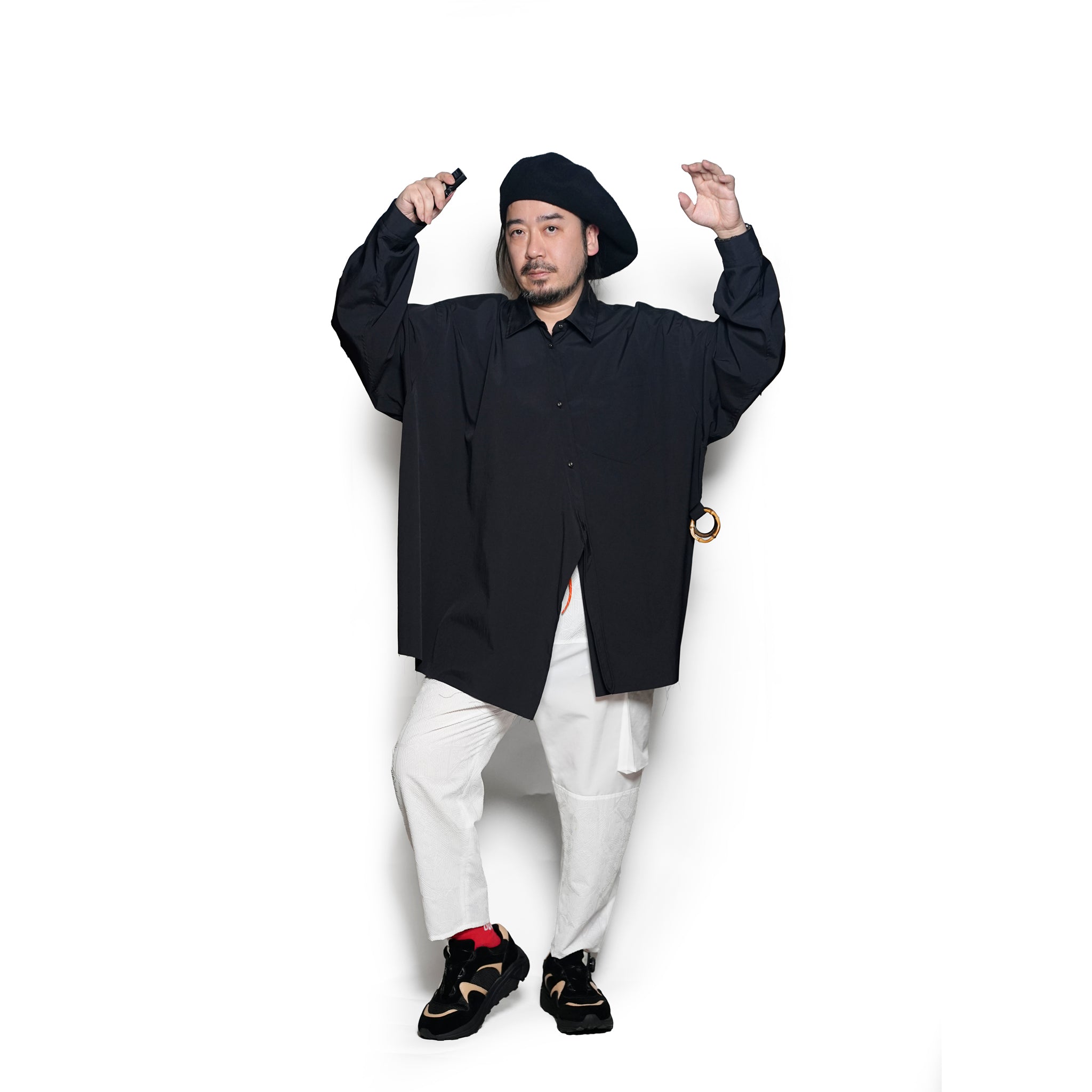 SF25SS-05_Black | 37.5® SAMUE Shirt | Color:Black【STOF_ストフ】【archive】