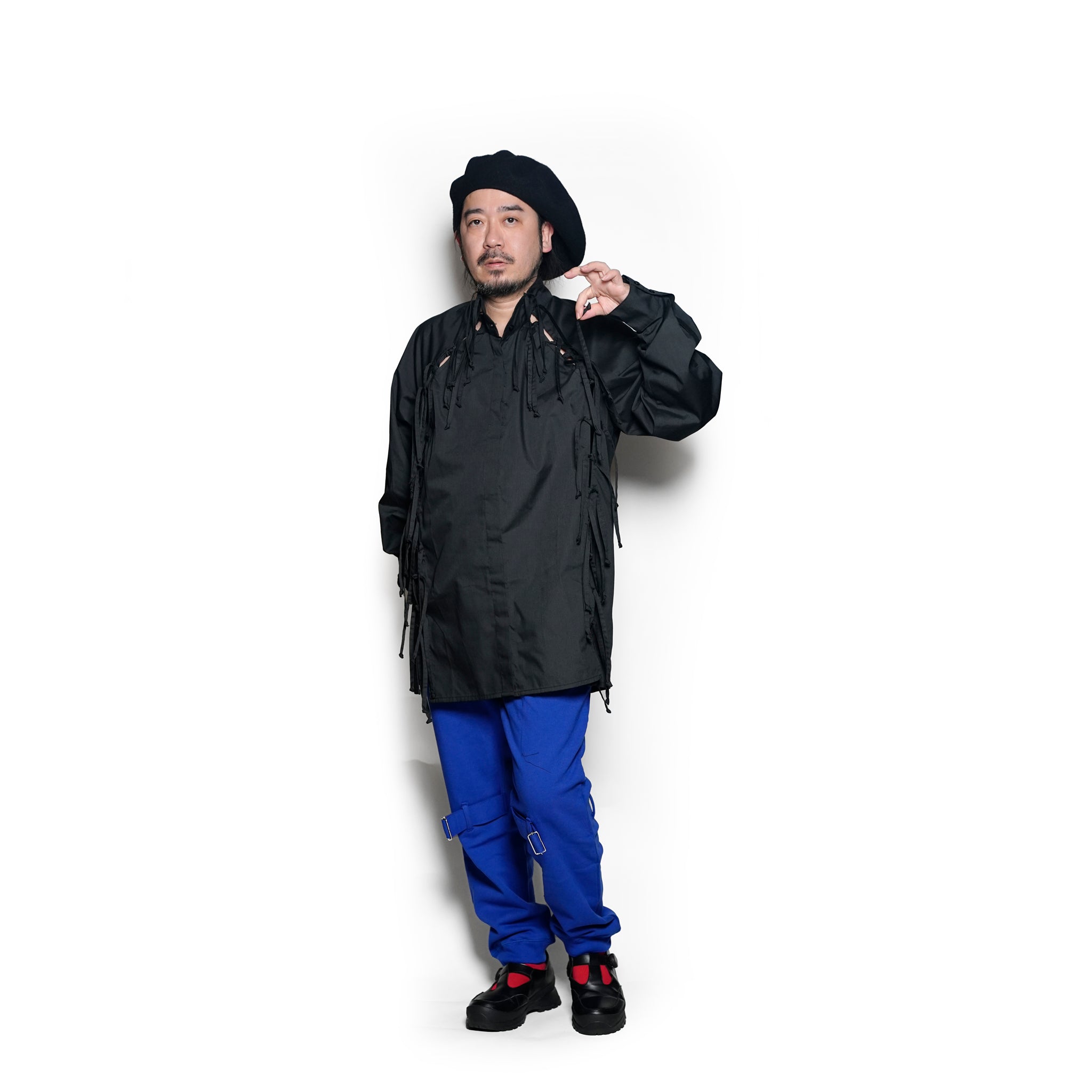 25-1-PT01_Blue | BONDAGE SWEAT BOTTOMS | Color:Blue【ORIGINAL JOHN_オリジナルジョン】
