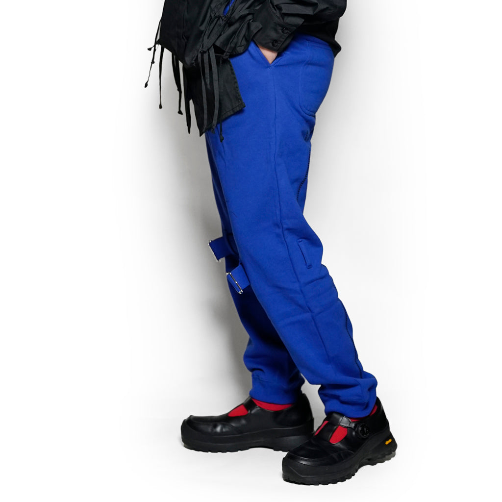25-1-PT01_Blue | BONDAGE SWEAT BOTTOMS | Color:Blue【ORIGINAL JOHN_オリジナルジョン】