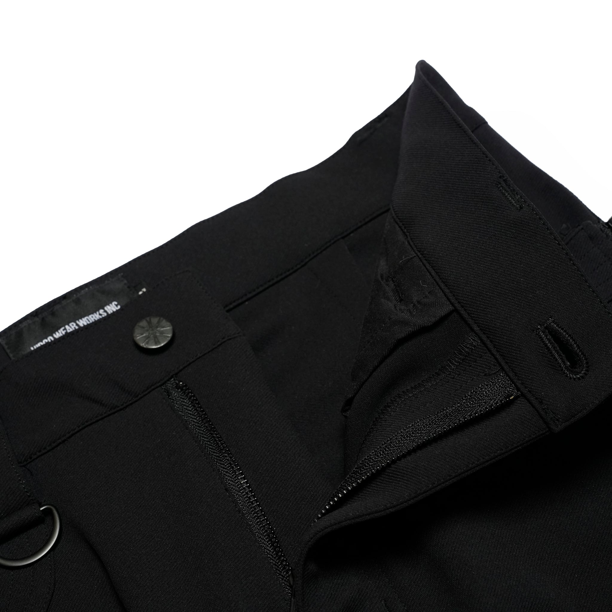 VG-PT-437_Black | Defective stretch pants | Color:Black【VIRGOwearworks_ヴァルゴウェアワークス】【archive】