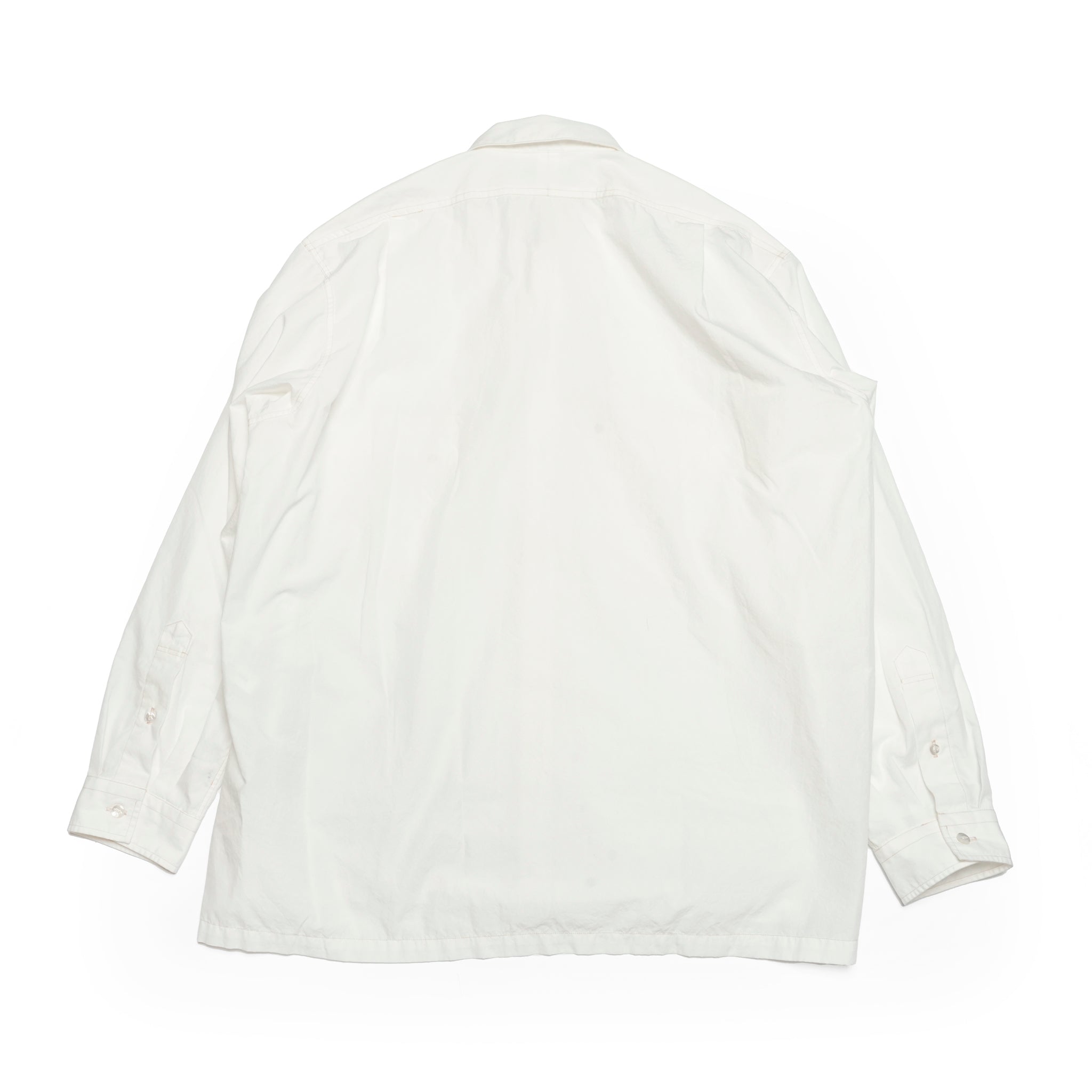 WP-02_White | W POCKET SHIRT-NATURAL WASHER | Color:White【CATTA SHIRTS_カッタ シャツ】