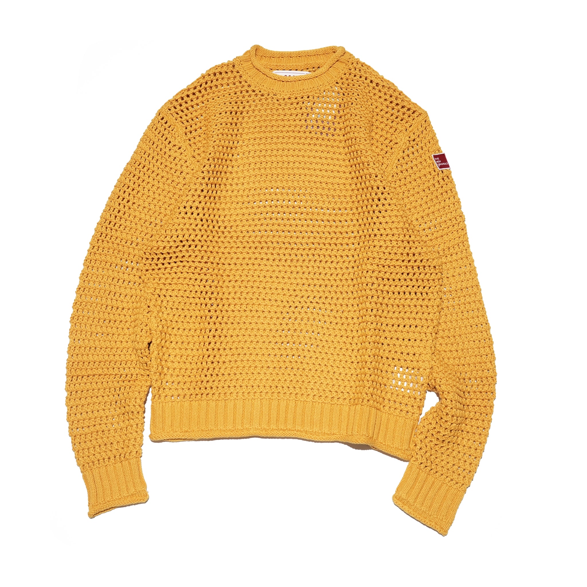 tno-05 | Open Knit Crewneck – Gold Fusion | THE NEW ORIGINALS