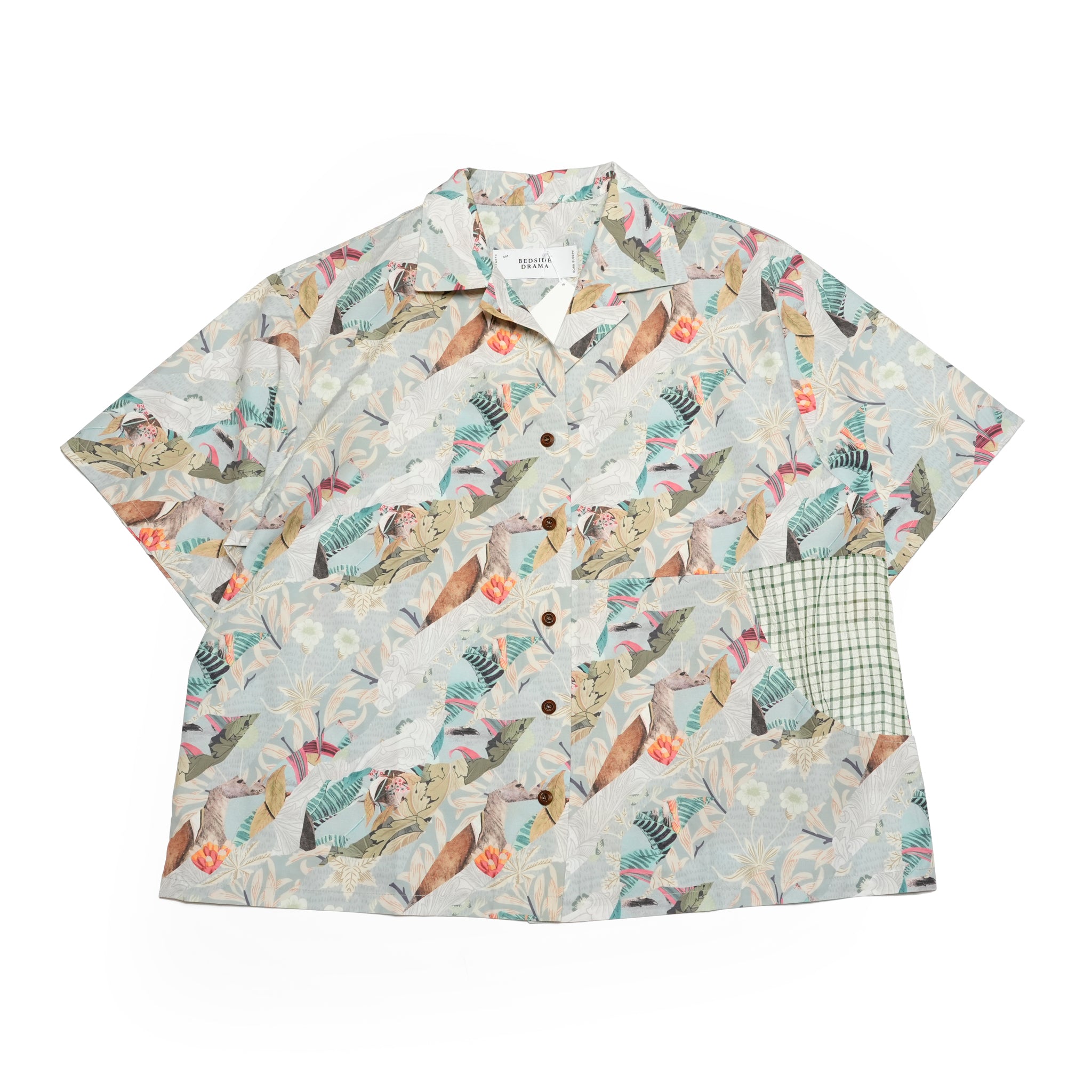 BSD25SS-05_Grey | Arts & Crafts ALOHA Shirt | Color:Grey【BEDSIDEDRAMA_ベッドサイドドラマ】【archive】