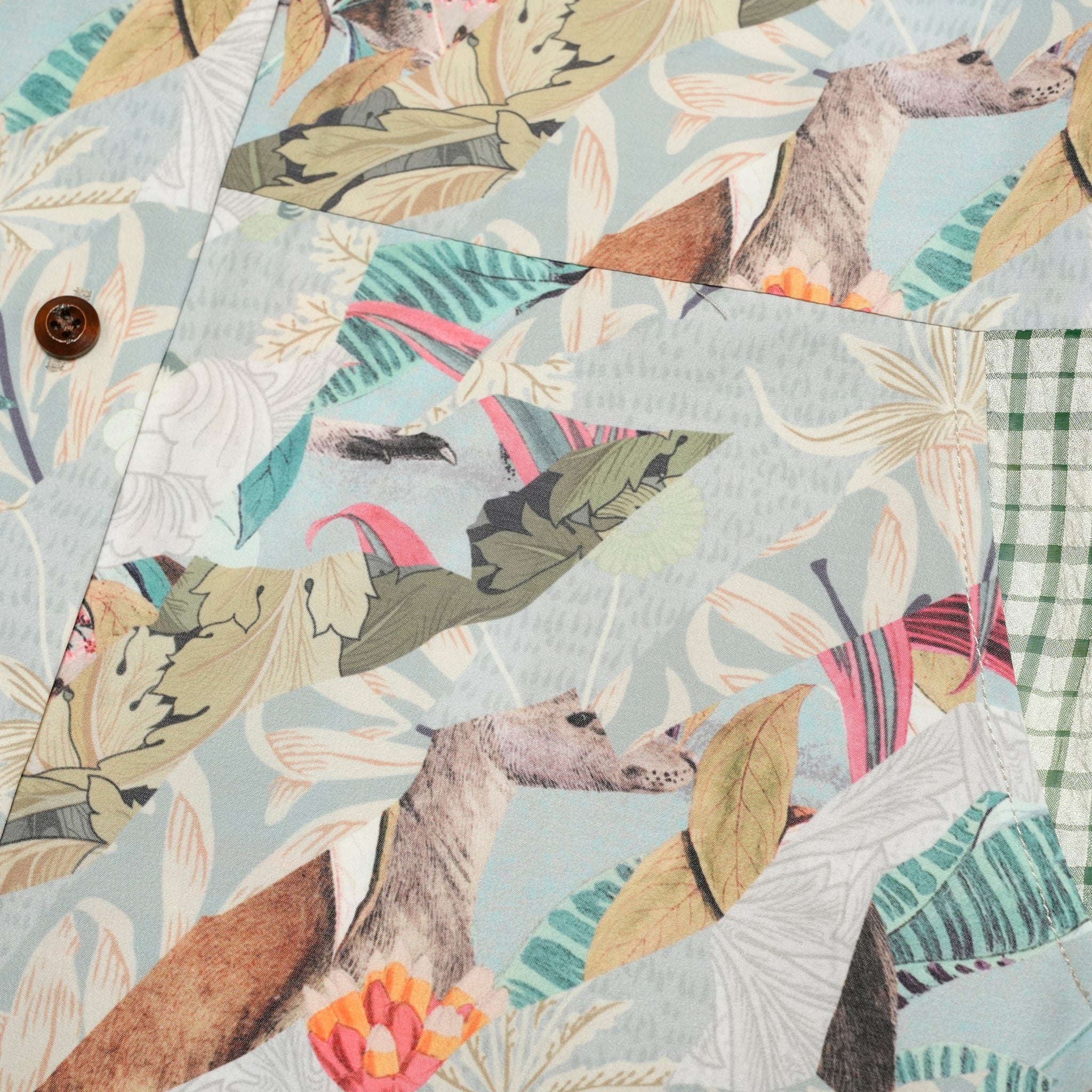 BSD25SS-05_Grey | Arts & Crafts ALOHA Shirt | Color:Grey【BEDSIDEDRAMA_ベッドサイドドラマ】【archive】