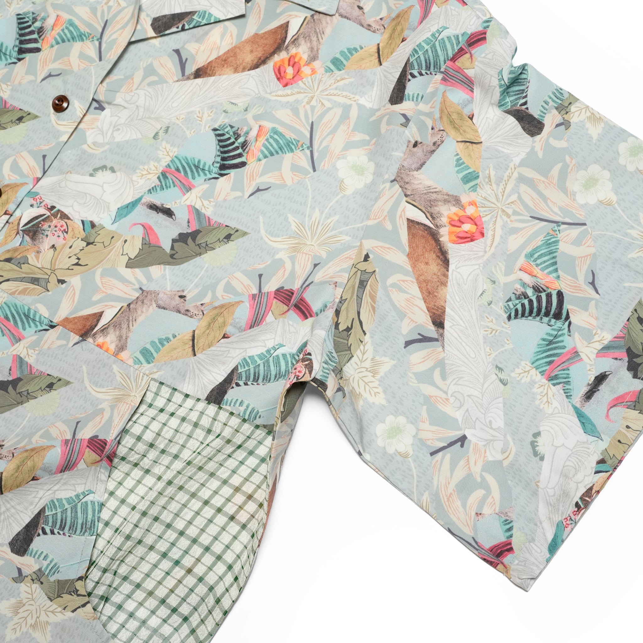 BSD25SS-05_Grey | Arts & Crafts ALOHA Shirt | Color:Grey【BEDSIDEDRAMA_ベッドサイドドラマ】【archive】