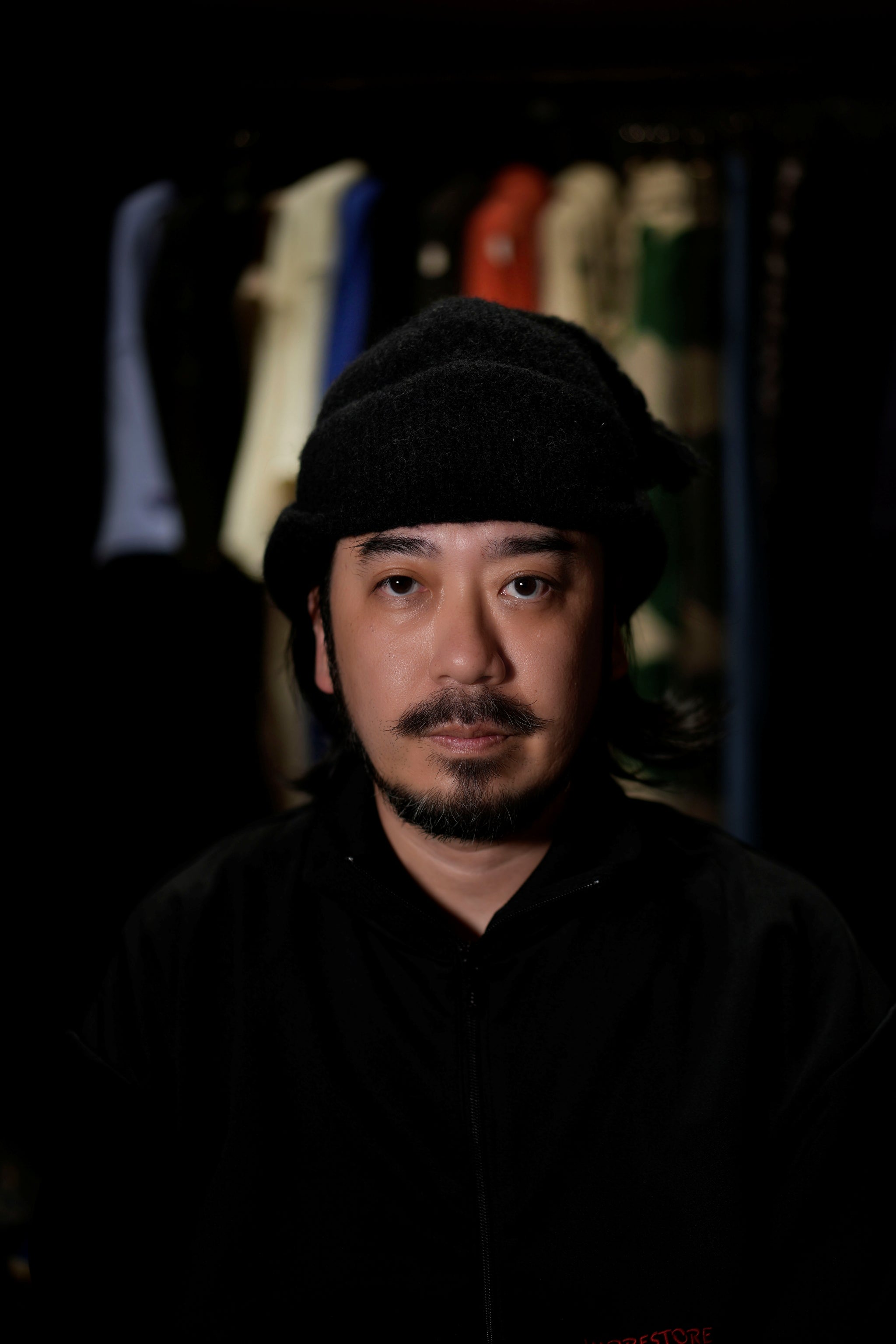 PRC05-01_Black | Alpaca ShaggyChullio Hat | Color:Black【MONITALY_モニタリー】【archive】