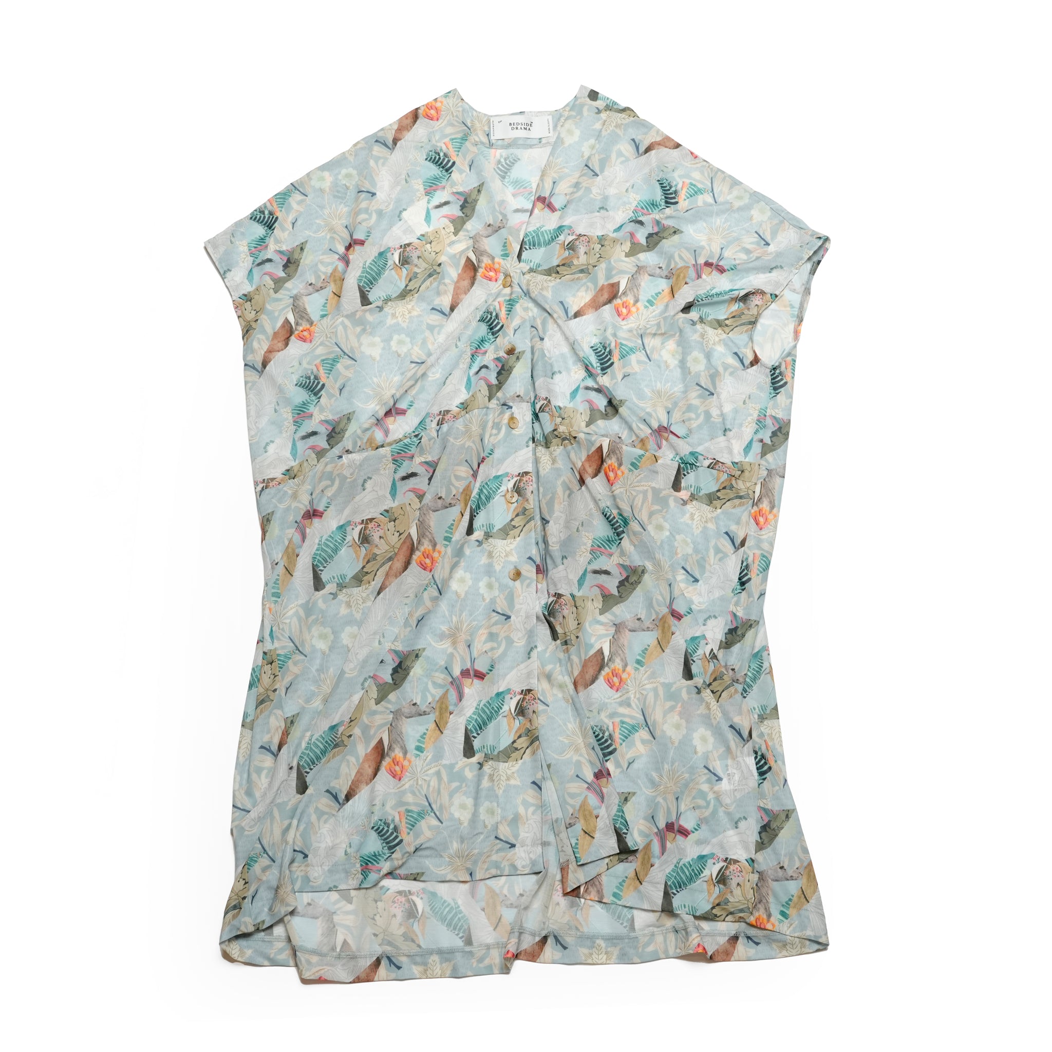 BSD25SS-07_Grey | Arts & Crafts Gilet Cardigan | Color:Grey【BEDSIDEDRAMA_ベッドサイドドラマ】【archive】