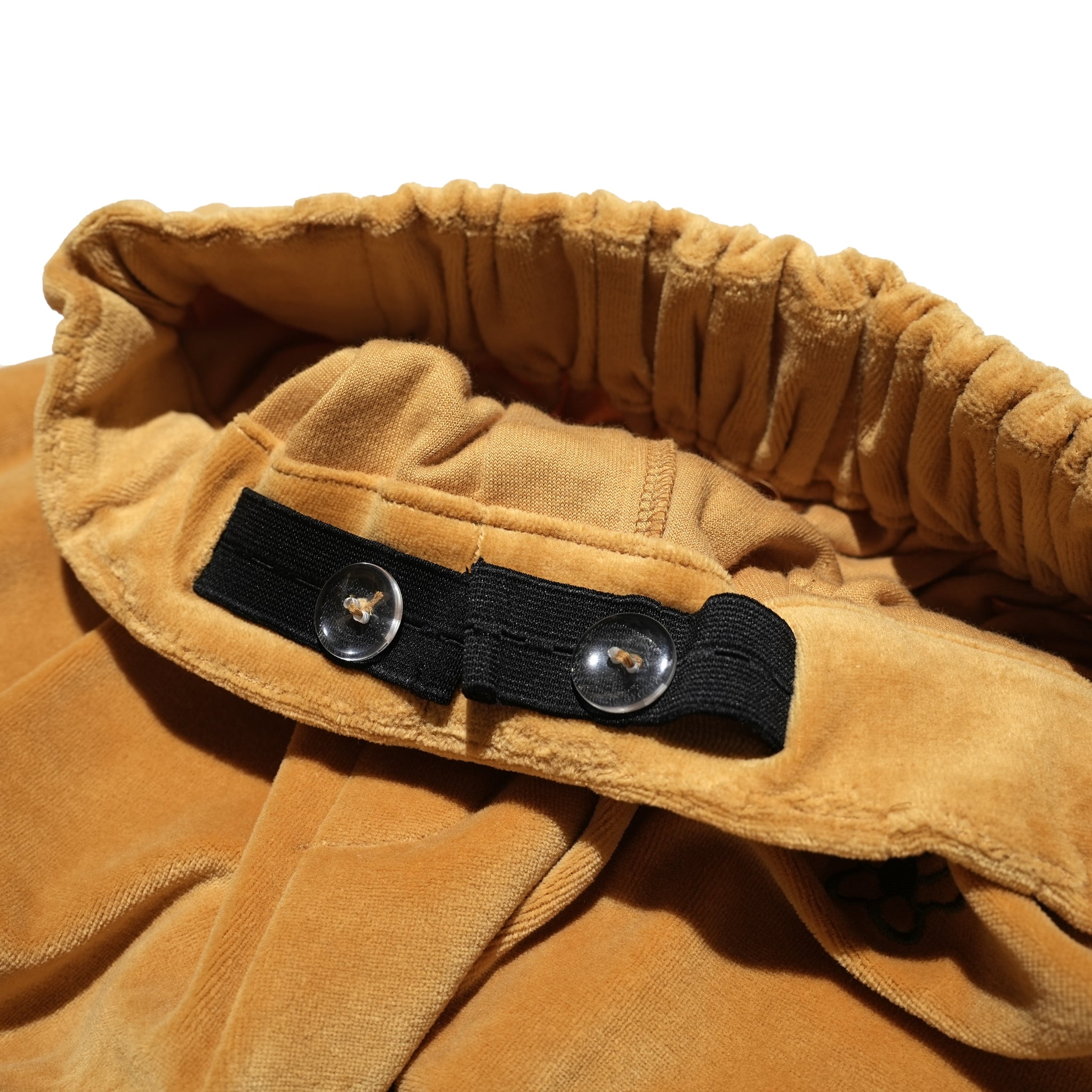 Velor Pile Tapered Pants – Marigold / Wakaba / Black | AMBERGLEAM