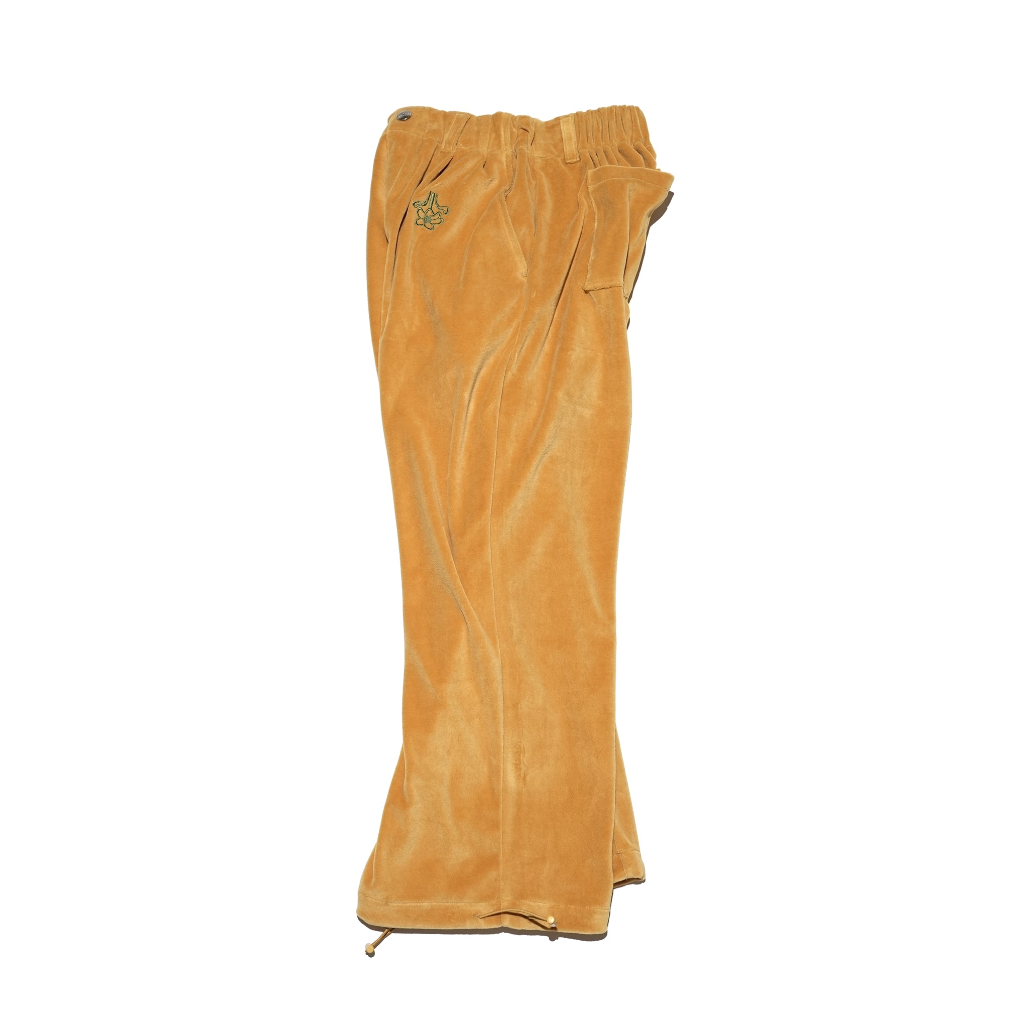 Velor Pile Tapered Pants – Marigold / Wakaba / Black | AMBERGLEAM