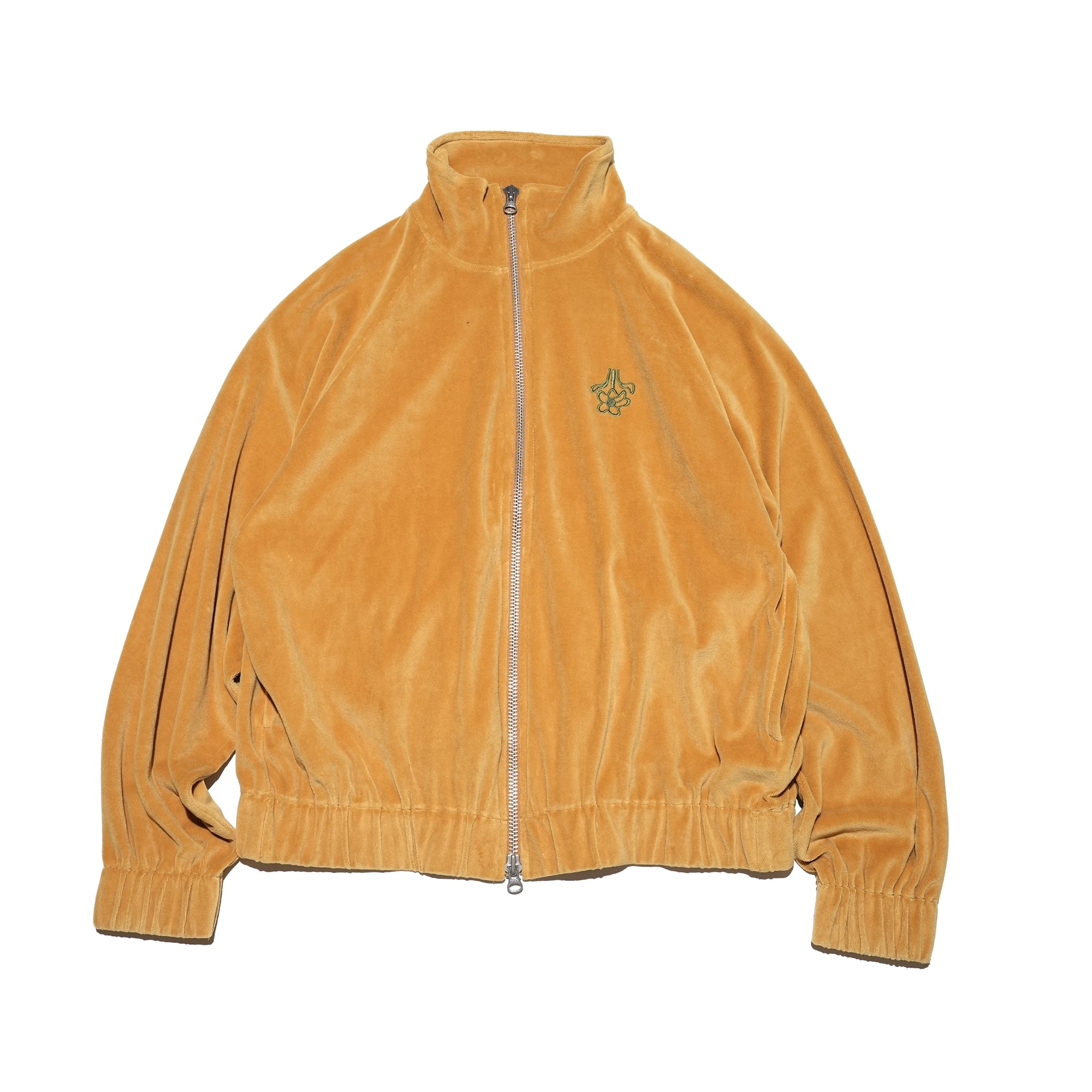 Velor Pile Drivers Jacket – Marigold / Wakaba / Black | AMBERGLEAM